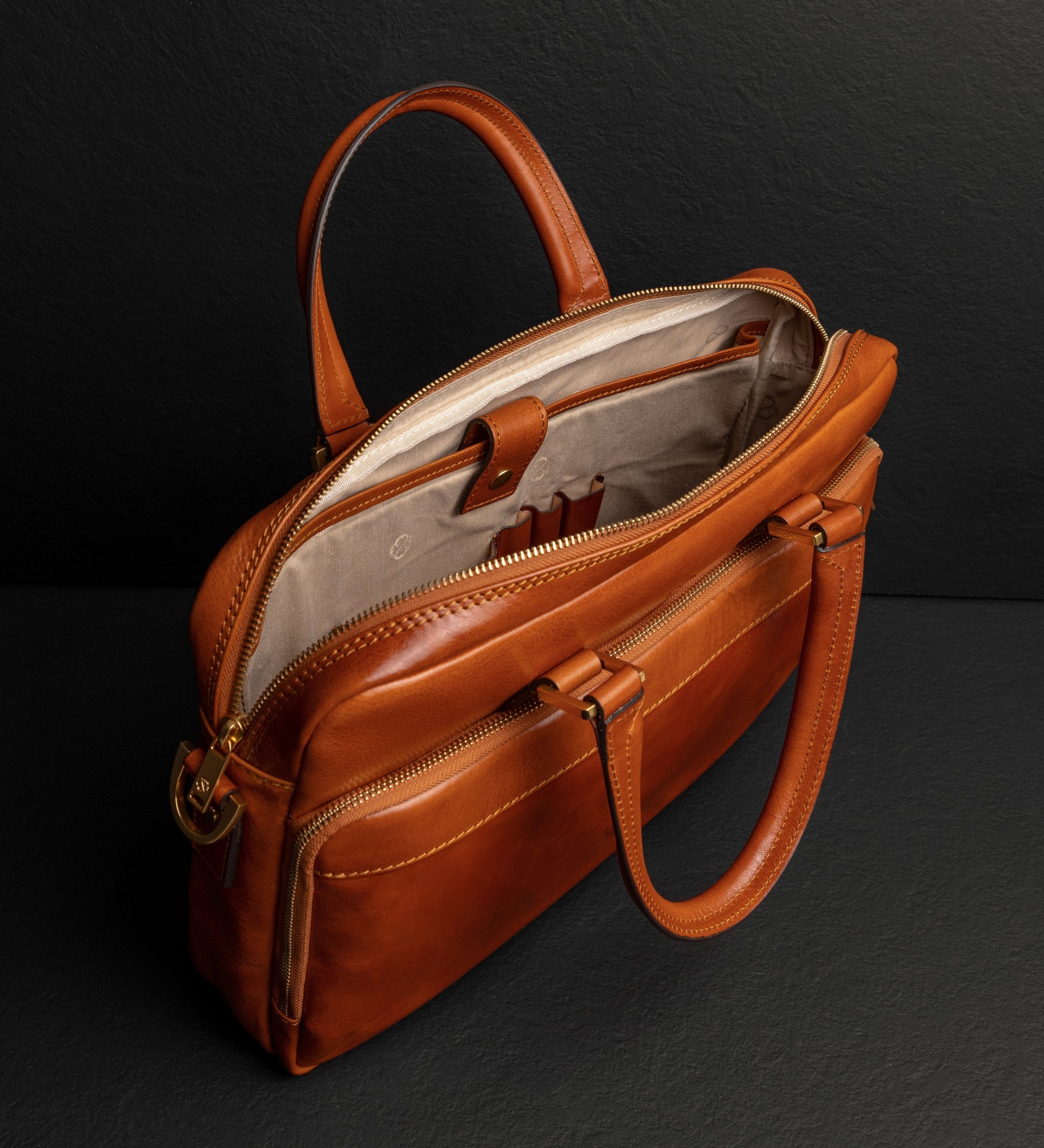 Sacoche pour ordinateur portable en cuir Orlando