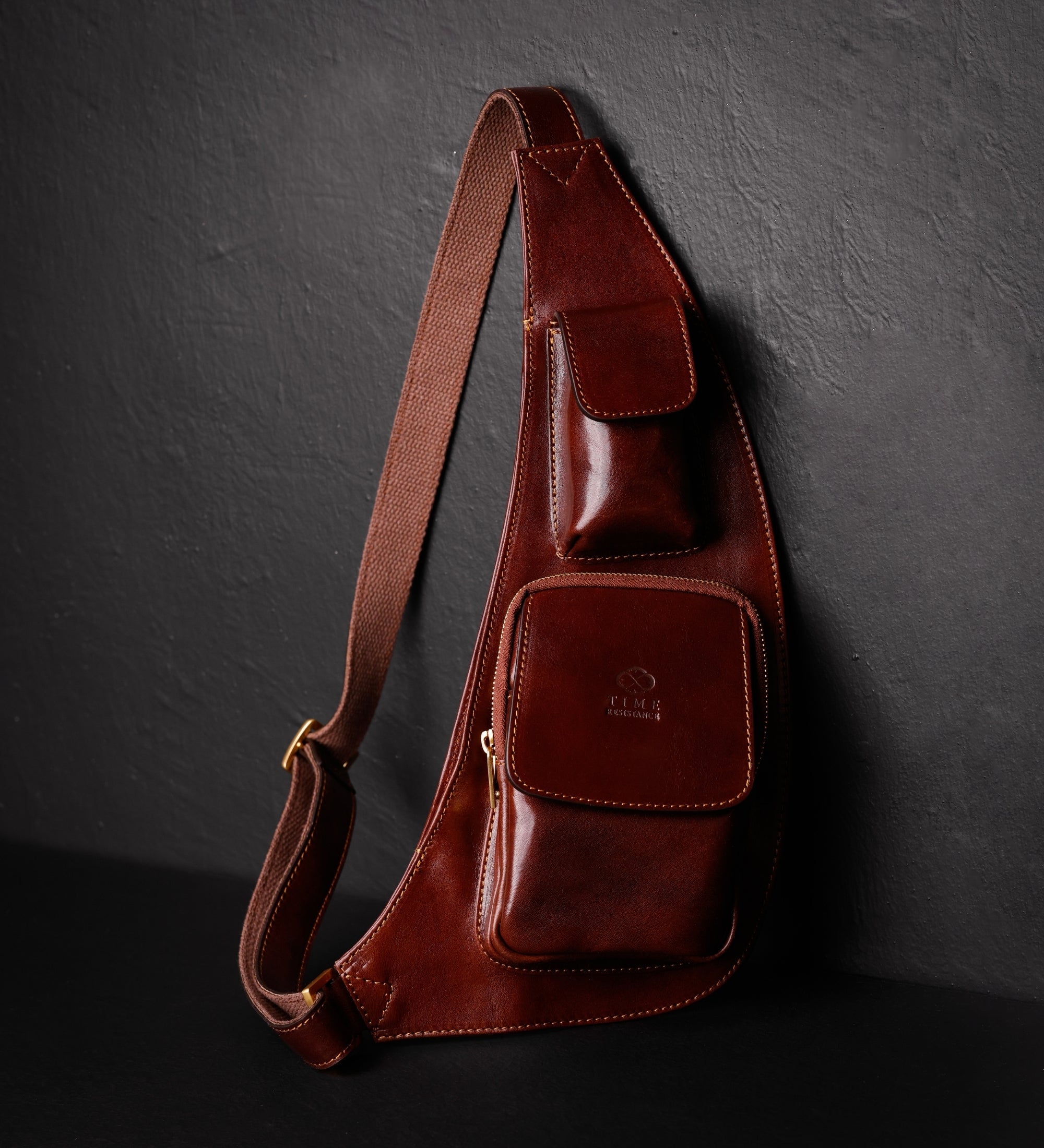 Sac à bandoulière en cuir The Monk