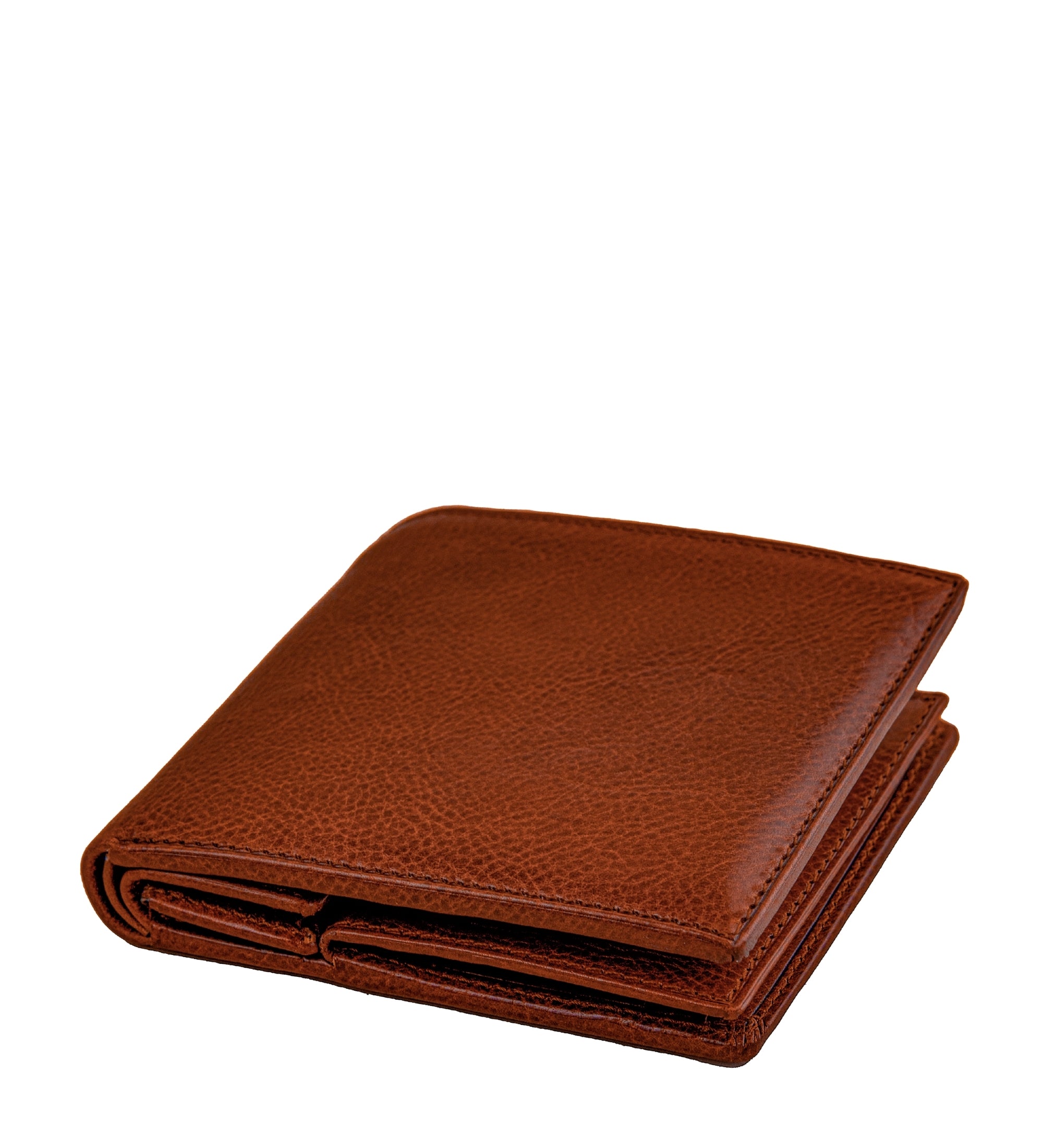 Portefeuille à deux volets en cuir Daniel