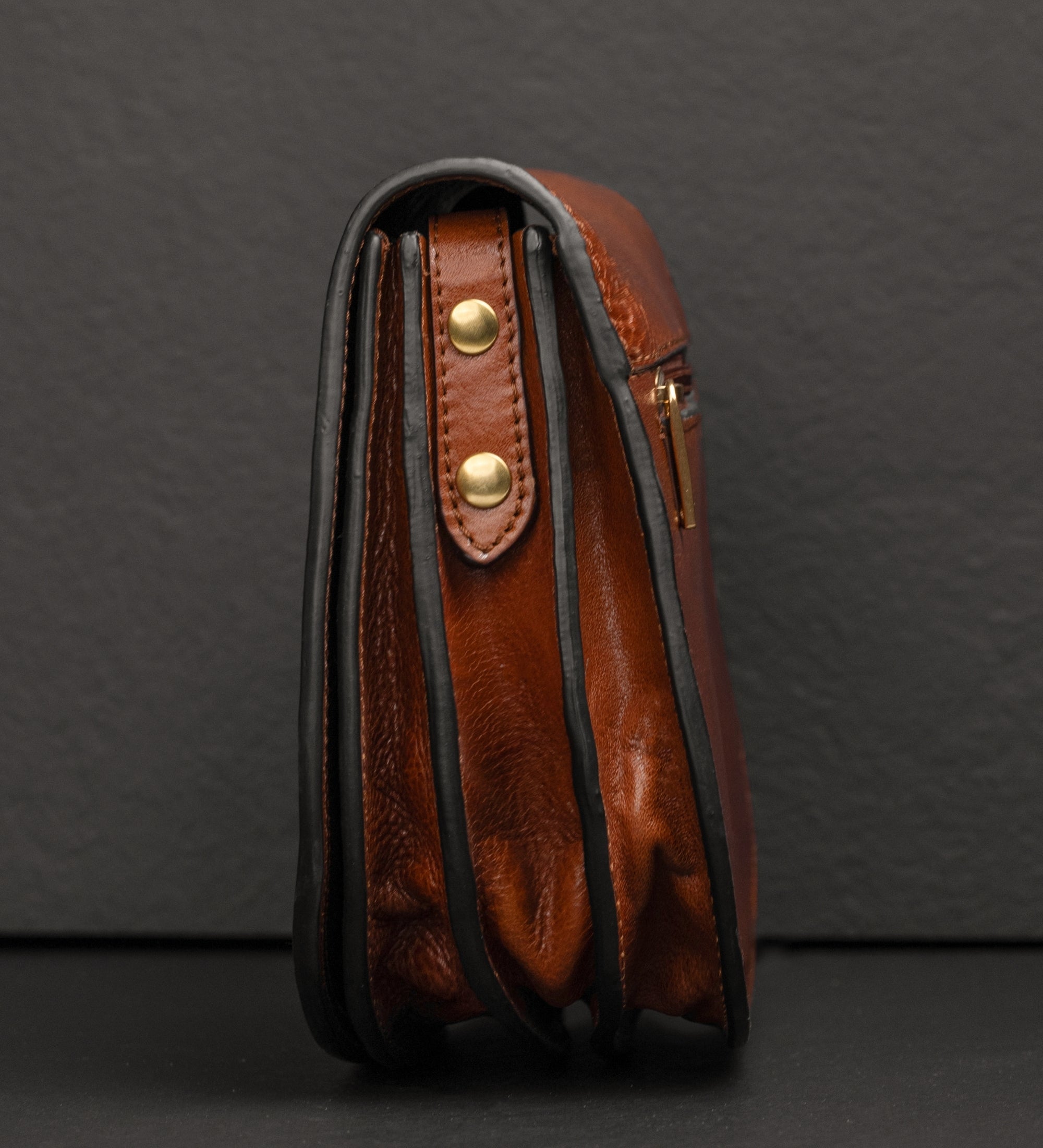 Sac à bandoulière selle en cuir pour femme Moonfleet