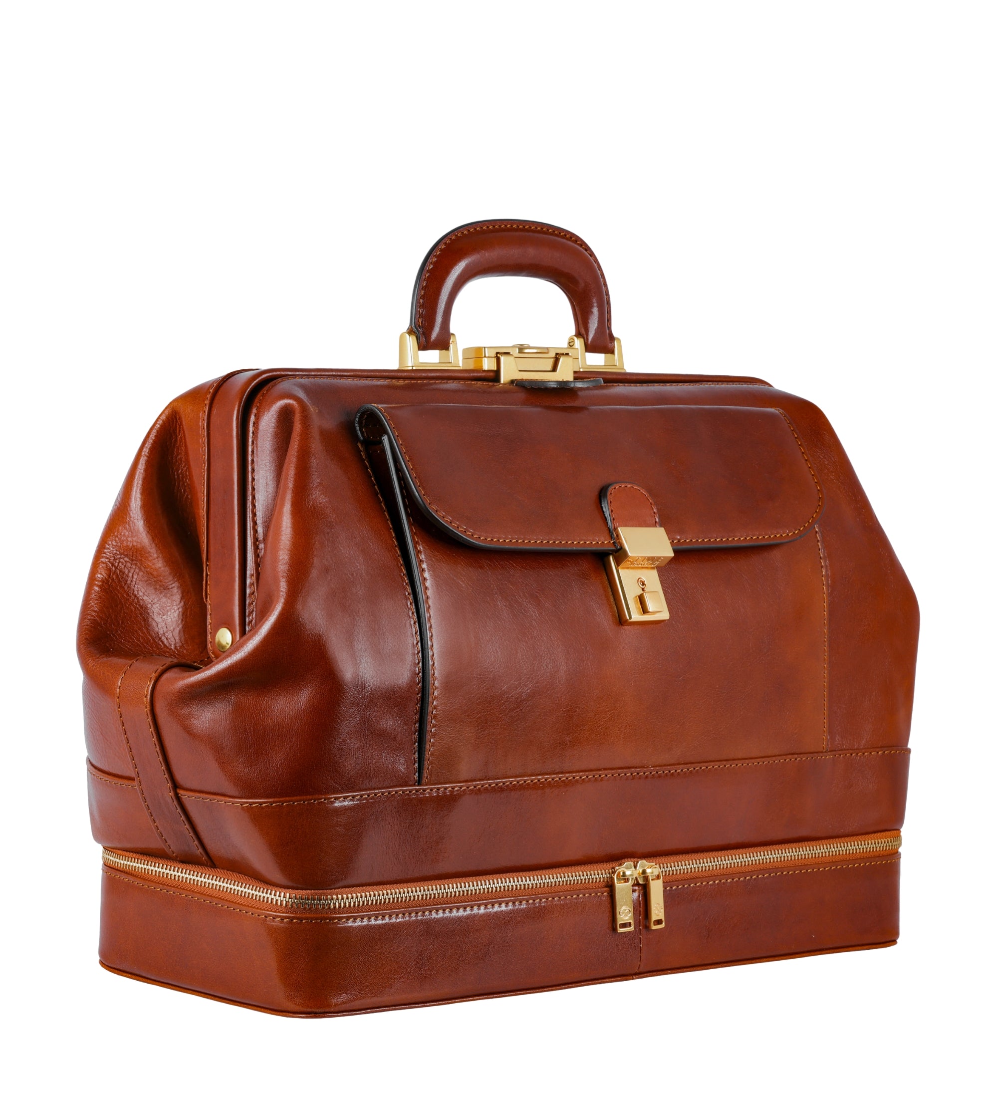Grand sac de docteur en cuir italien The Master and Margarita