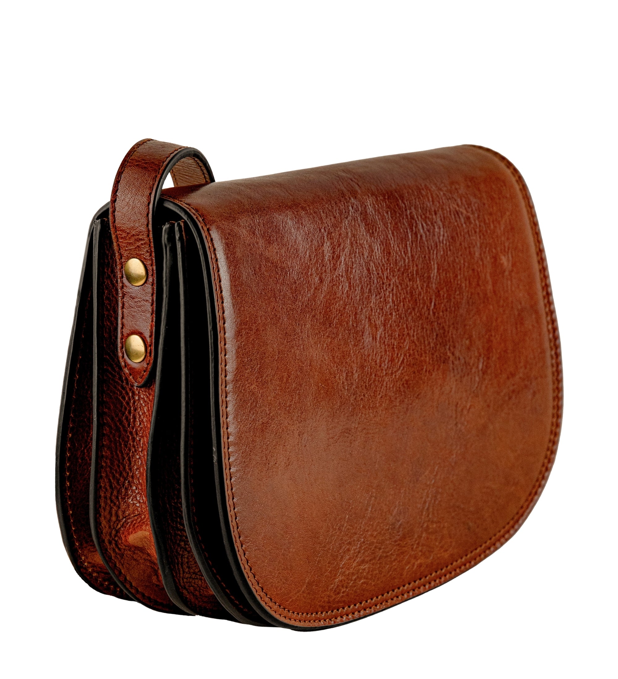 Sac à bandoulière selle en cuir pour femme Moonfleet