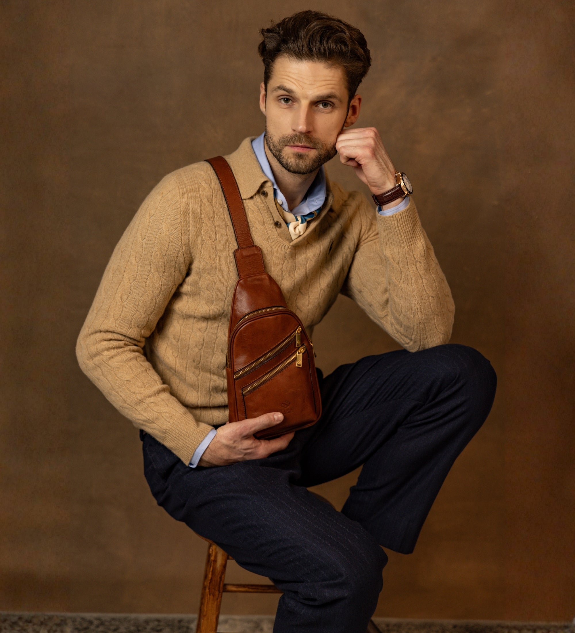 Sac bandoulière en cuir Catch-22