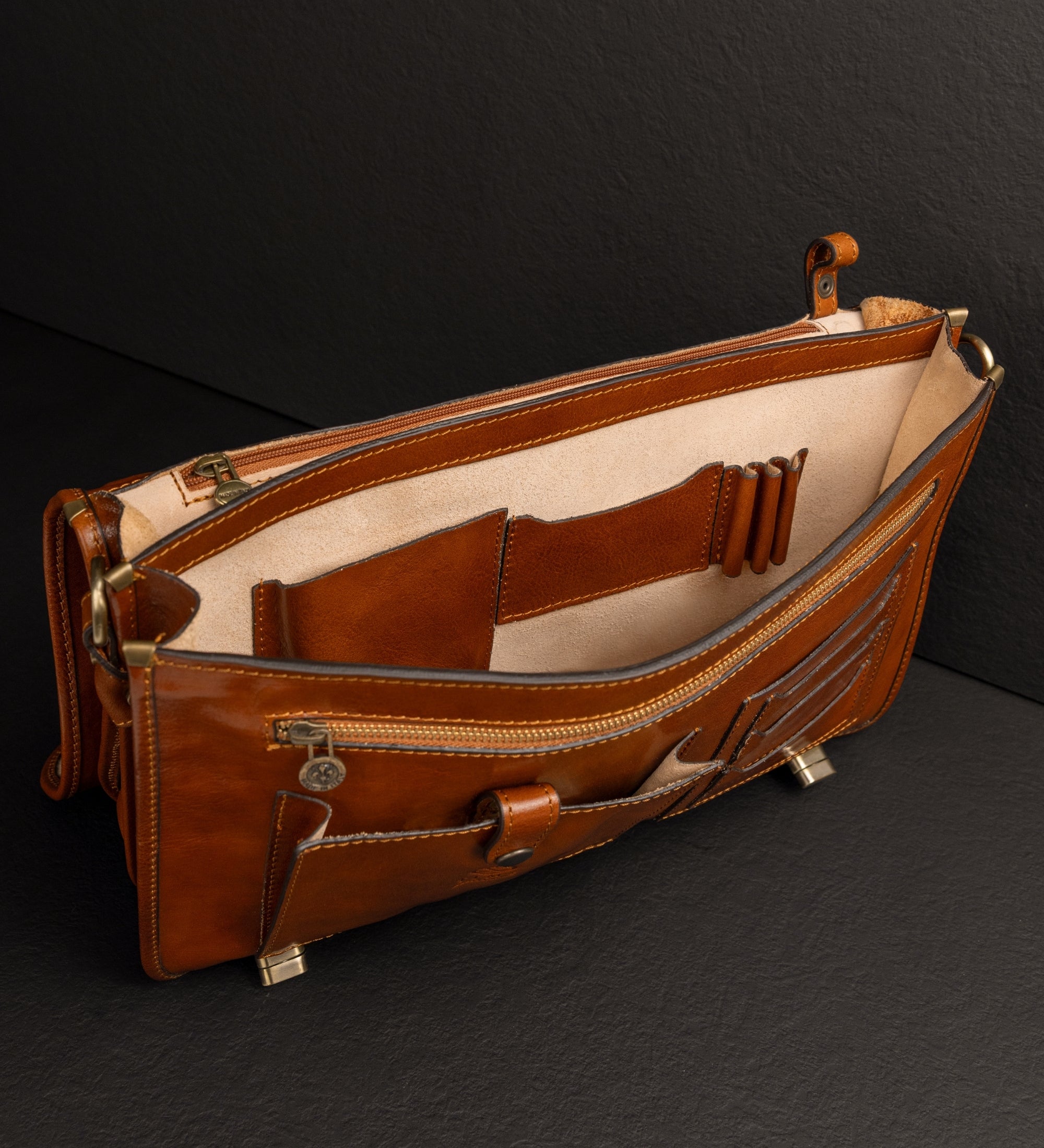 Sacoche pour ordinateur portable en cuir Illusions