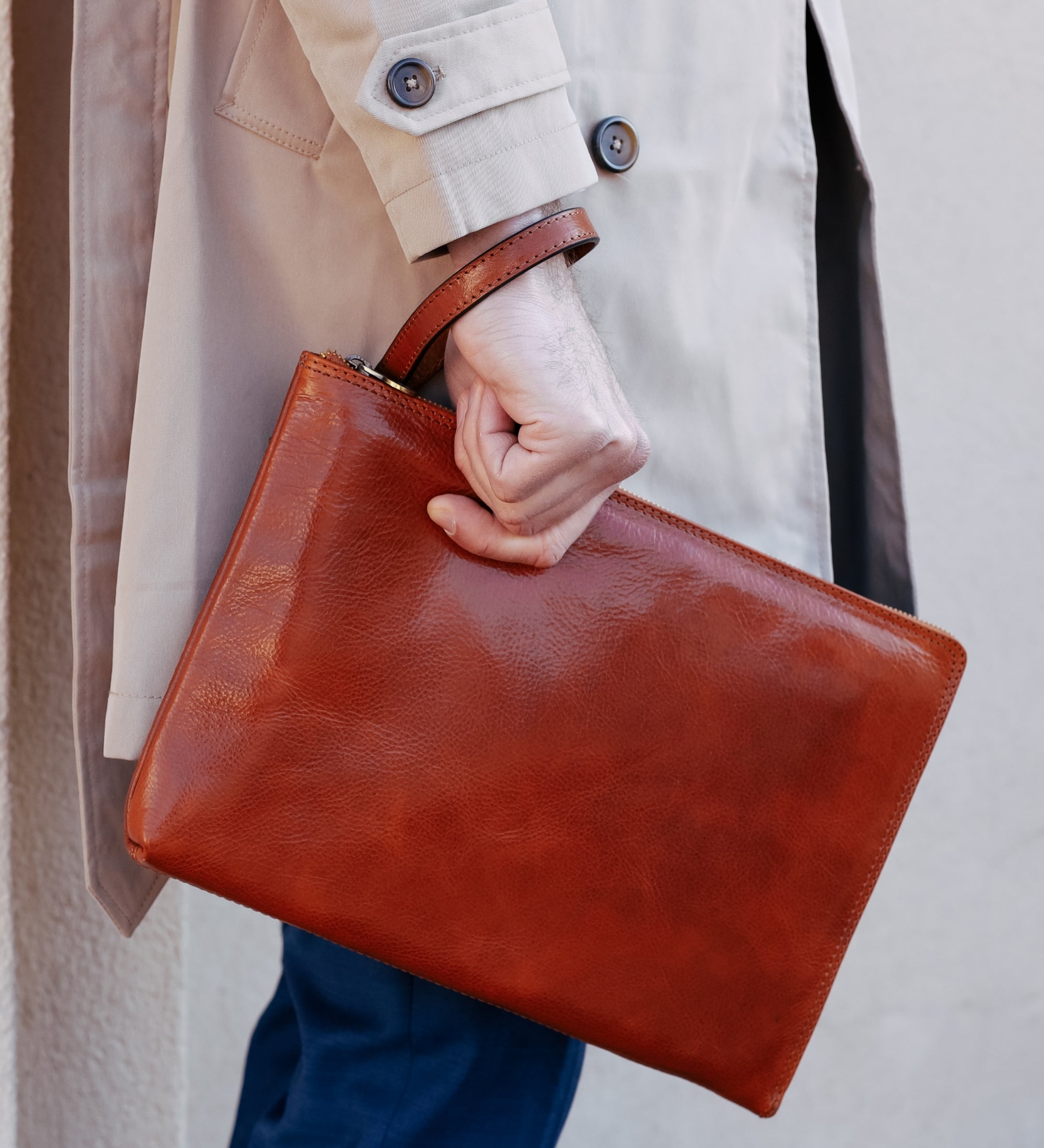 Grande pochette en cuir pour homme The Brothers Karamazov