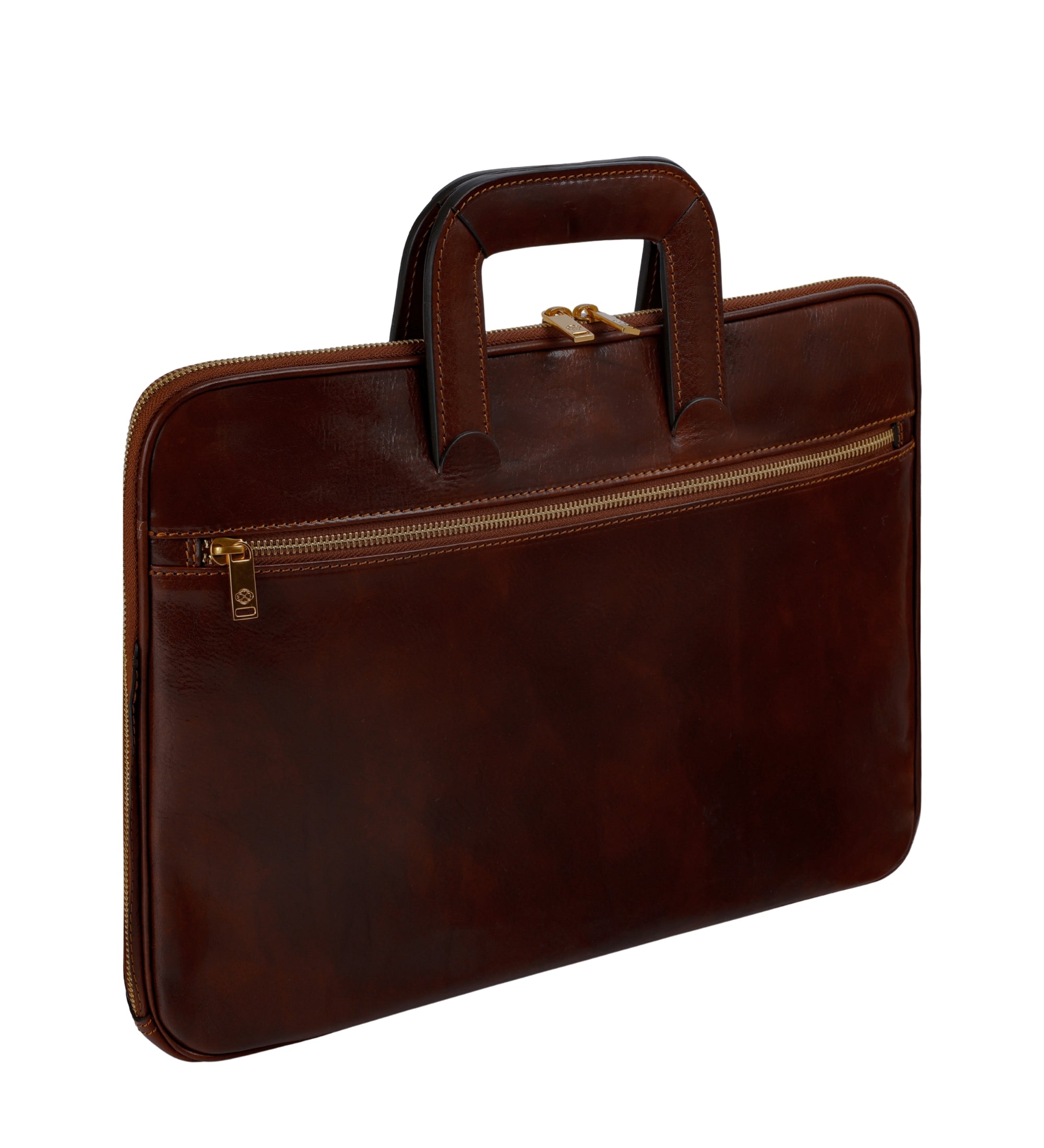 Sacoche pour ordinateur portable en cuir Brave New World