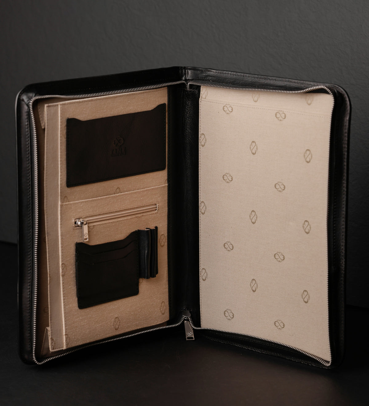 Porte-documents organiseur A4 en cuir pour femme Candide