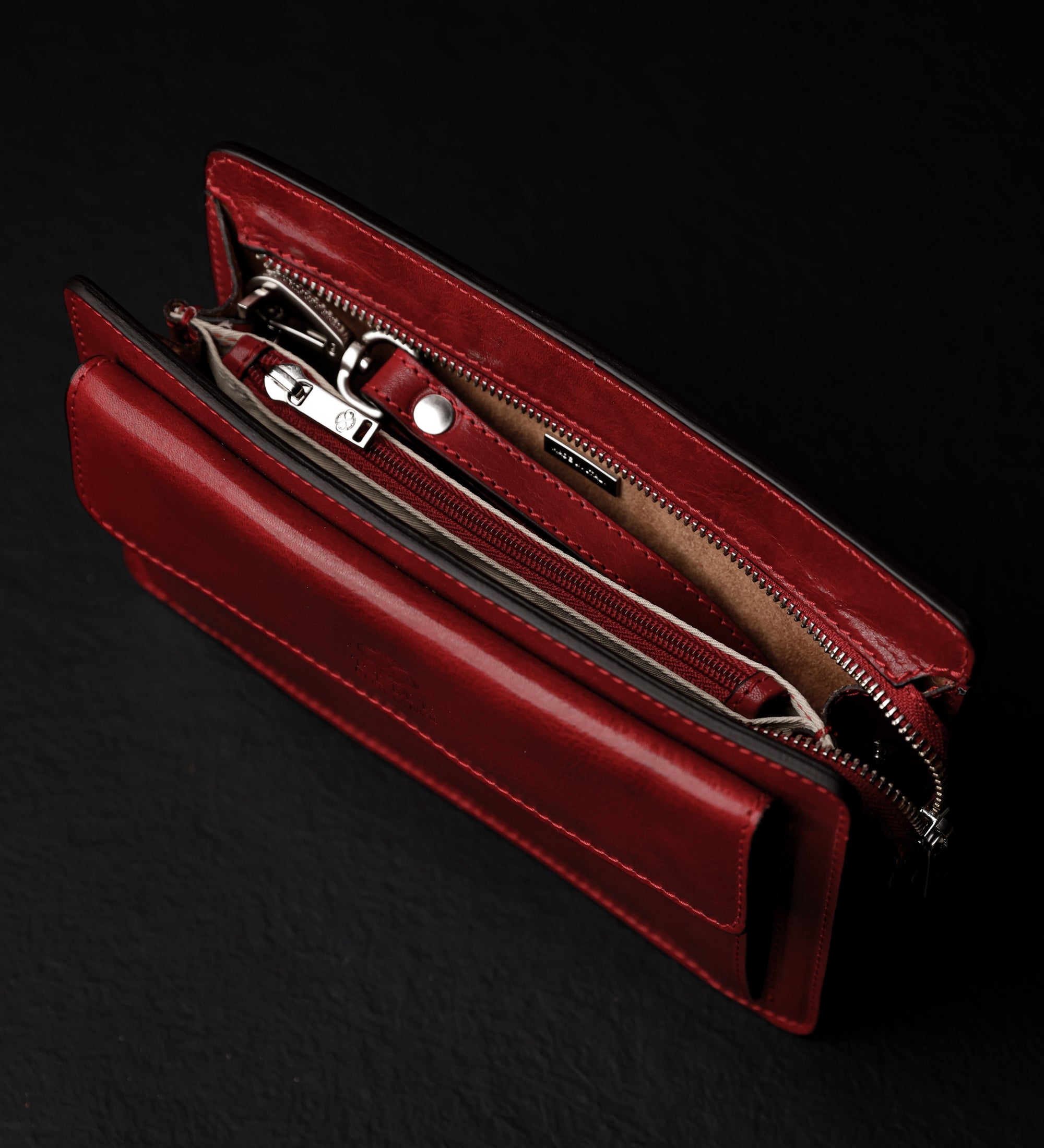 Pochette en cuir Decameron