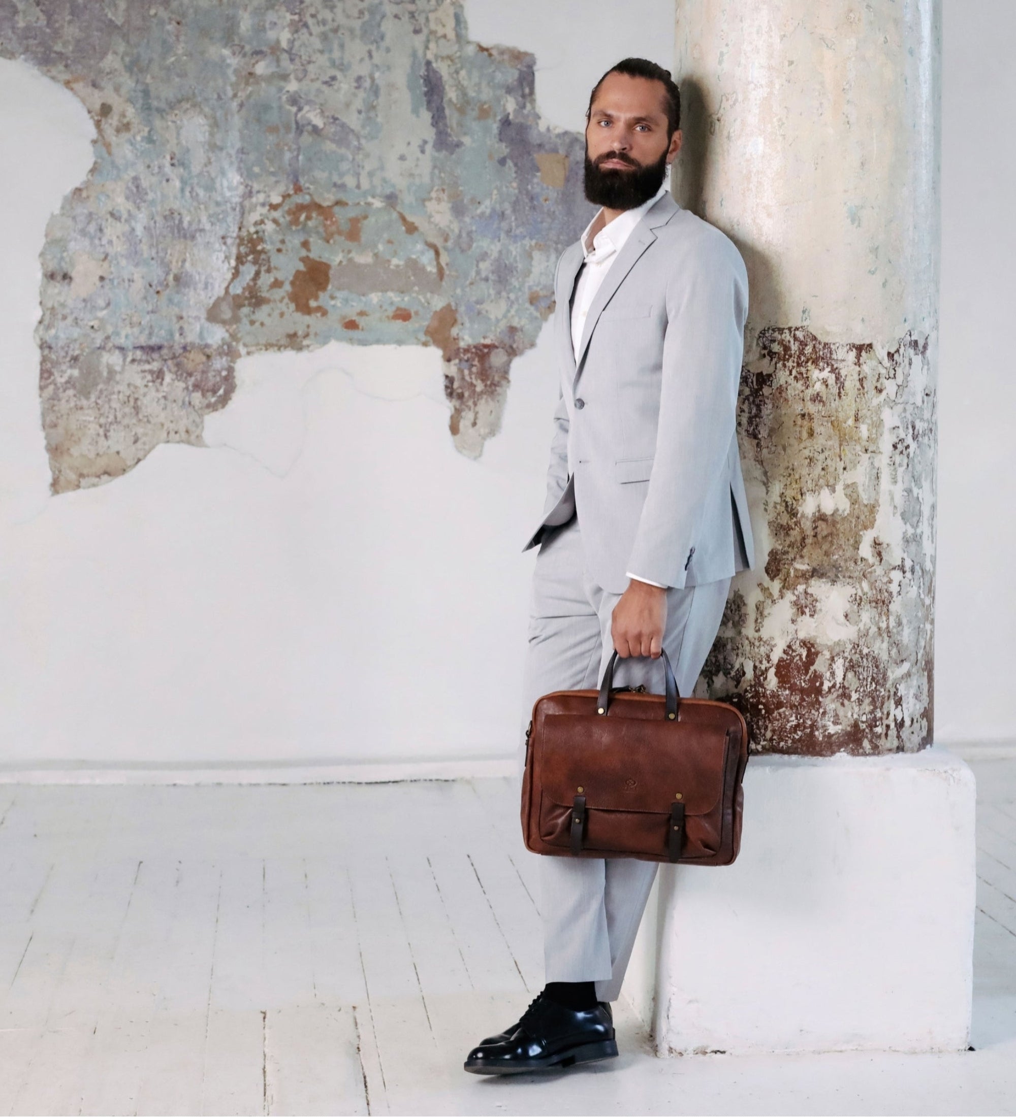 Sacoche pour ordinateur portable en cuir Lanark