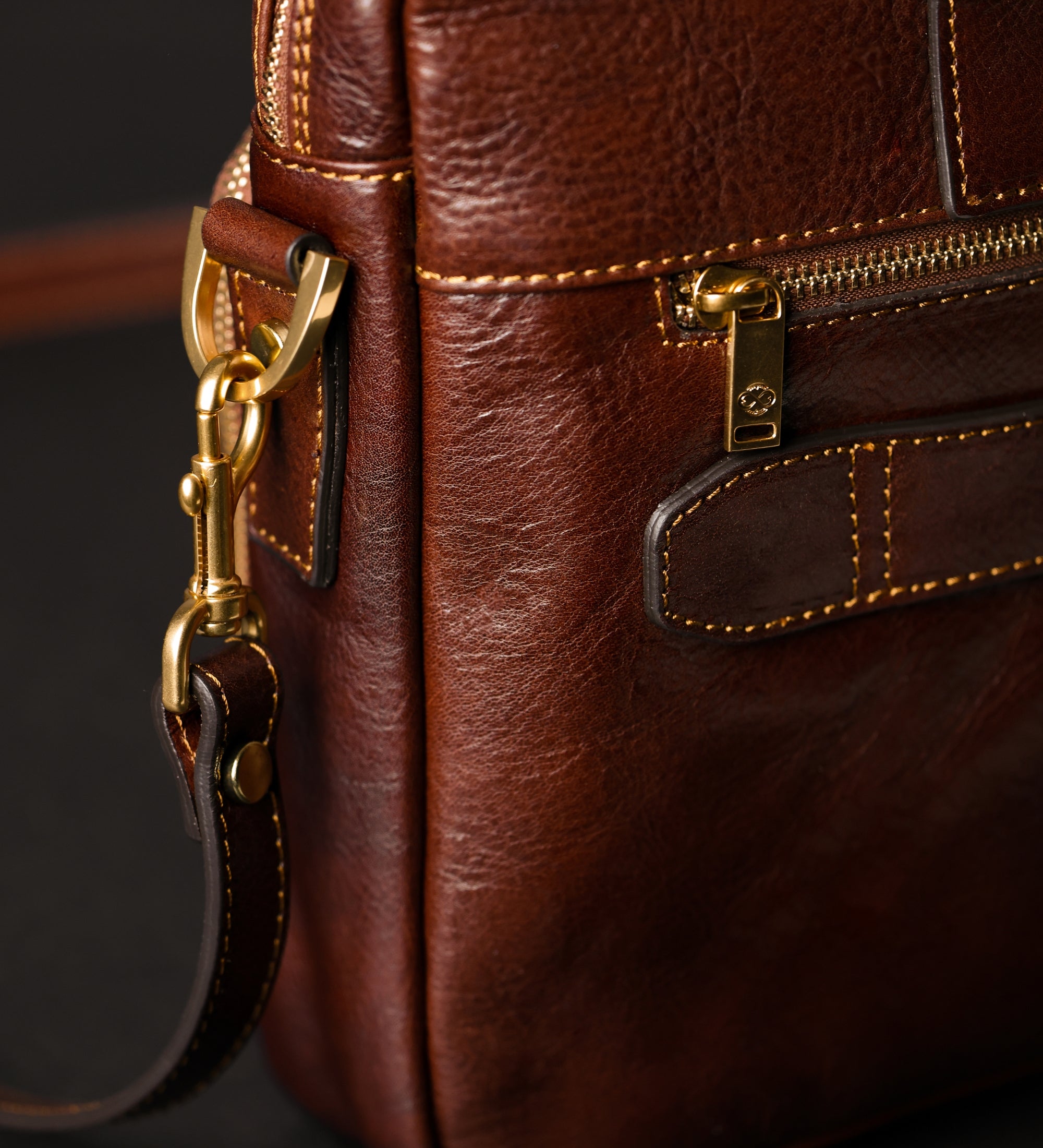 Sacoche pour ordinateur portable en cuir Orlando
