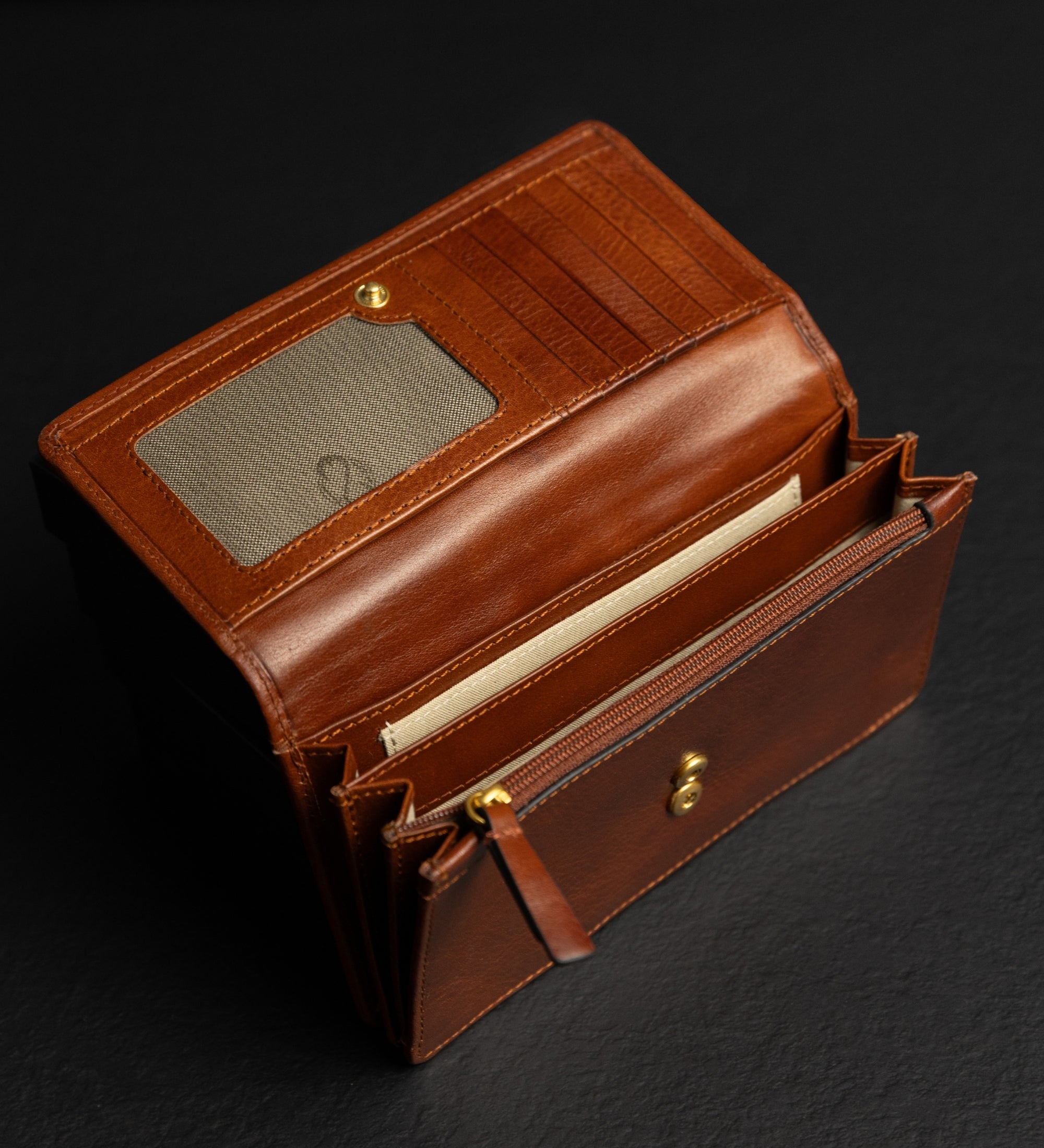 Portefeuille Continental en Cuir pour Femme - Charade