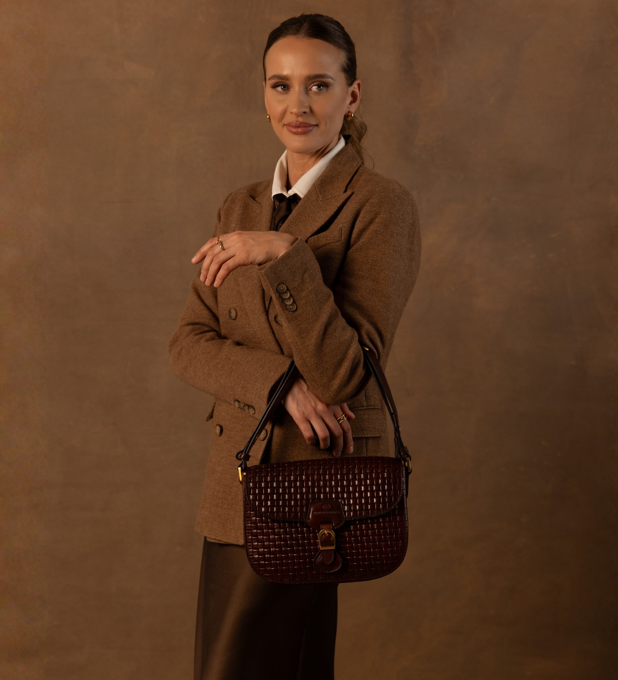 Sac selle en cuir pour femme Romola