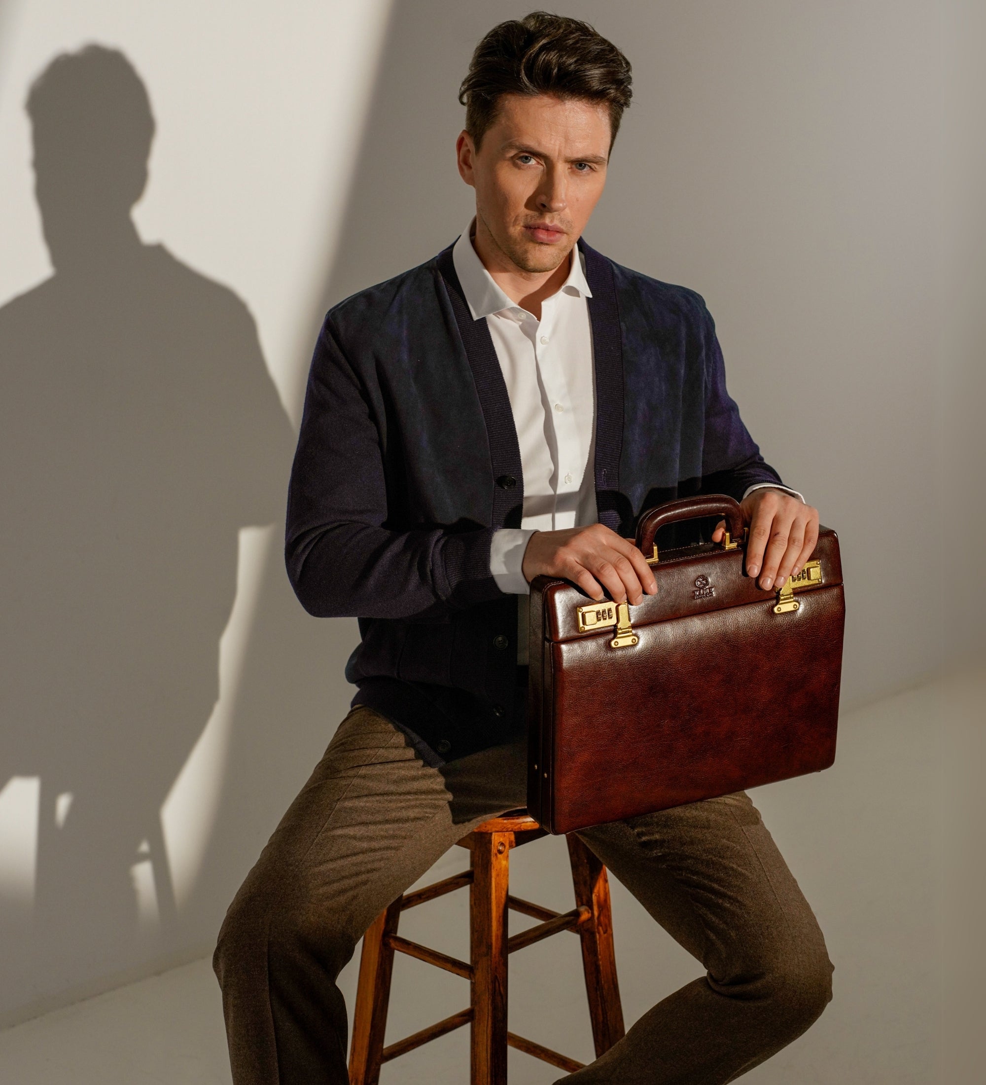 Attaché-case en cuir Vendetta