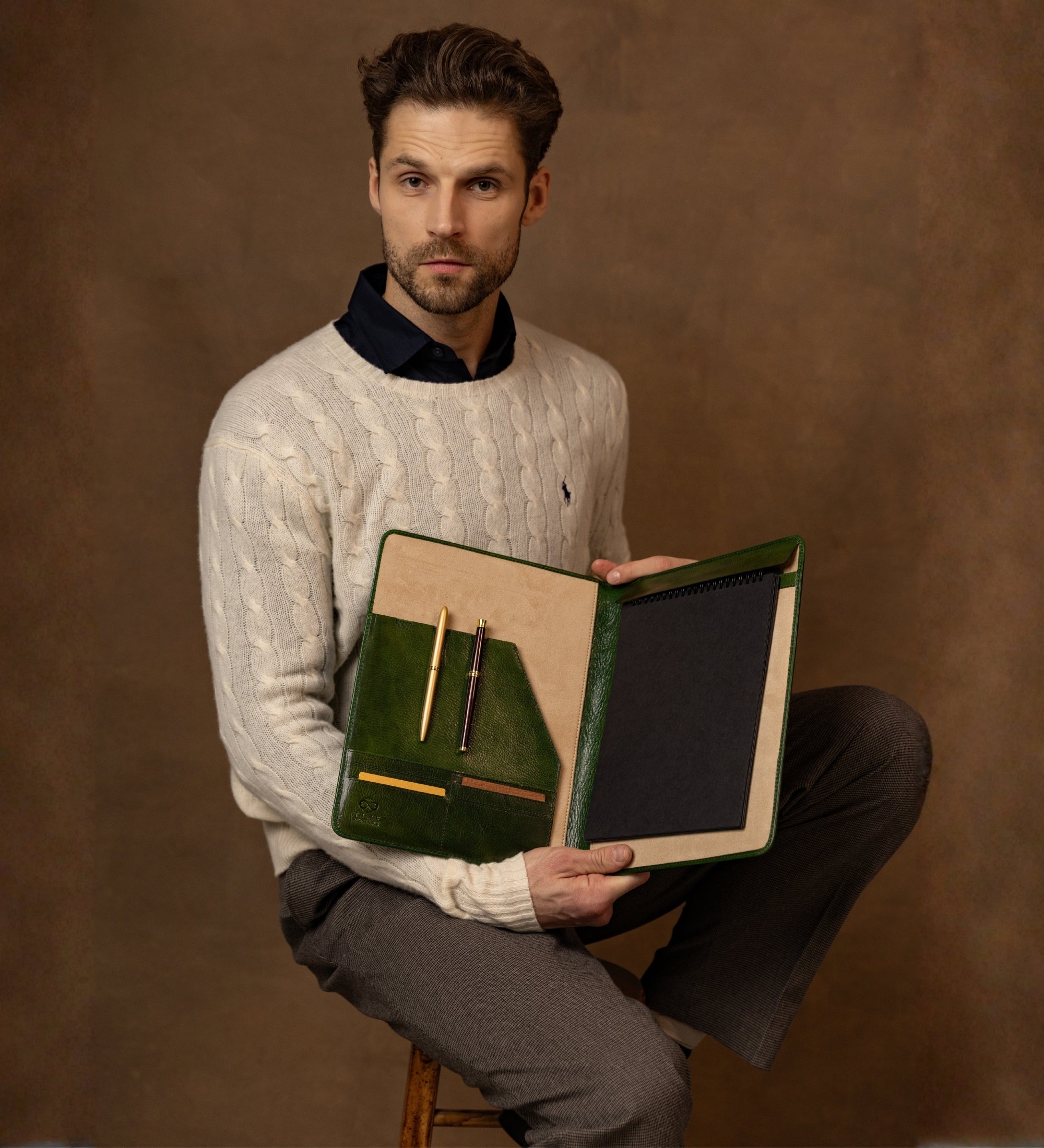 Porte-documents en cuir Something Fresh