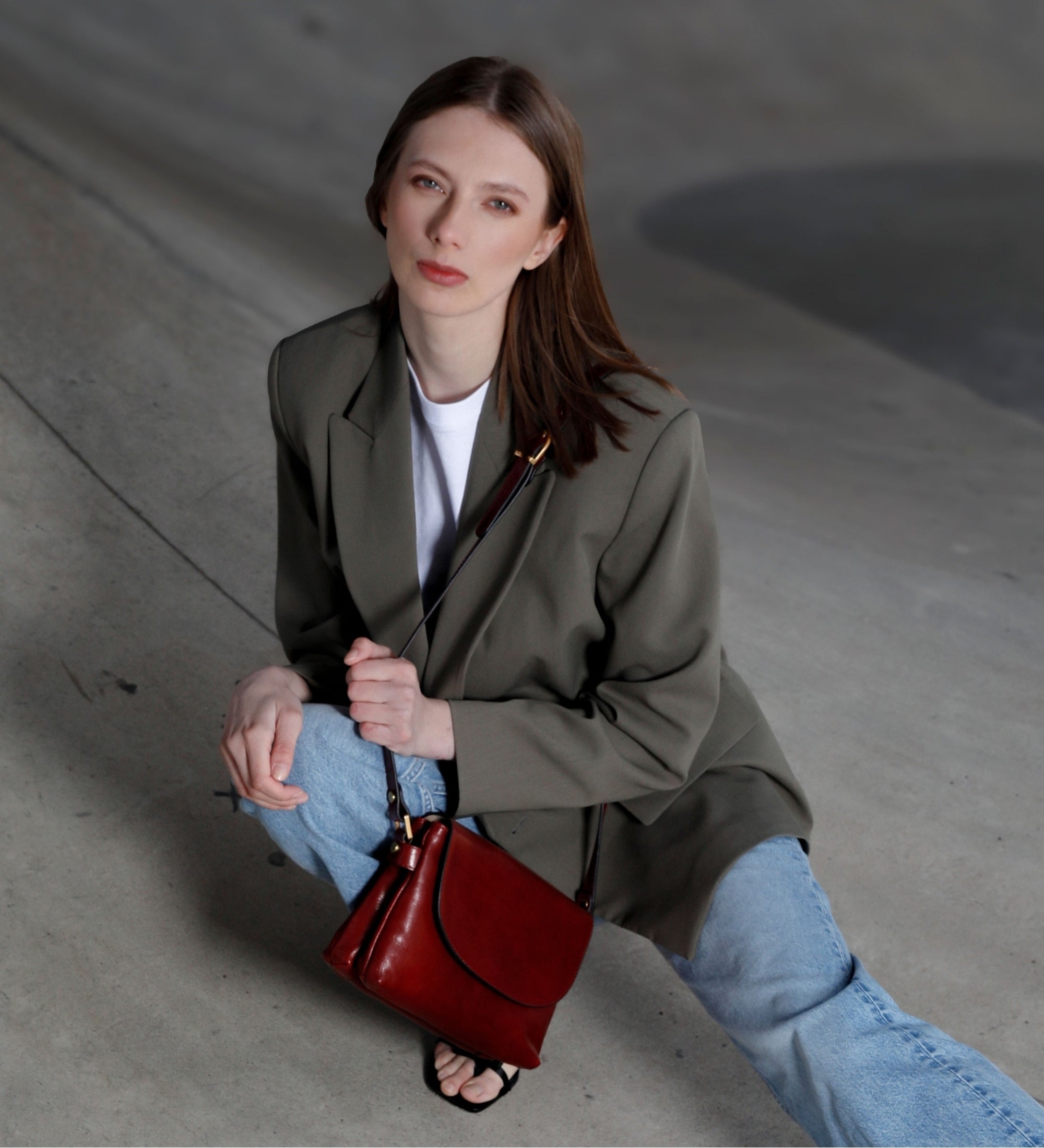 Sac à bandoulière en cuir pour femme Sophie's Choice