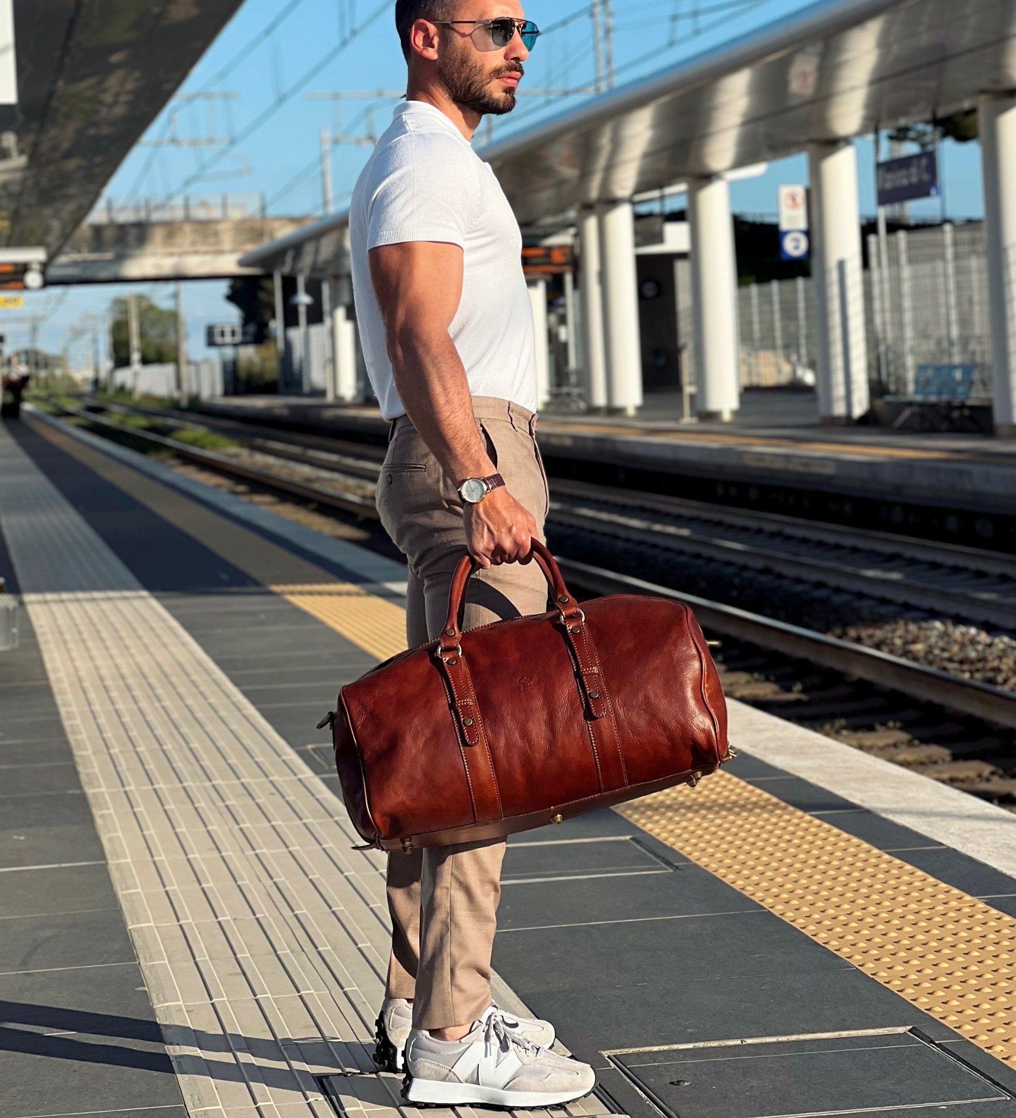 Sac de voyage, sac week-end en cuir Song of Solomon