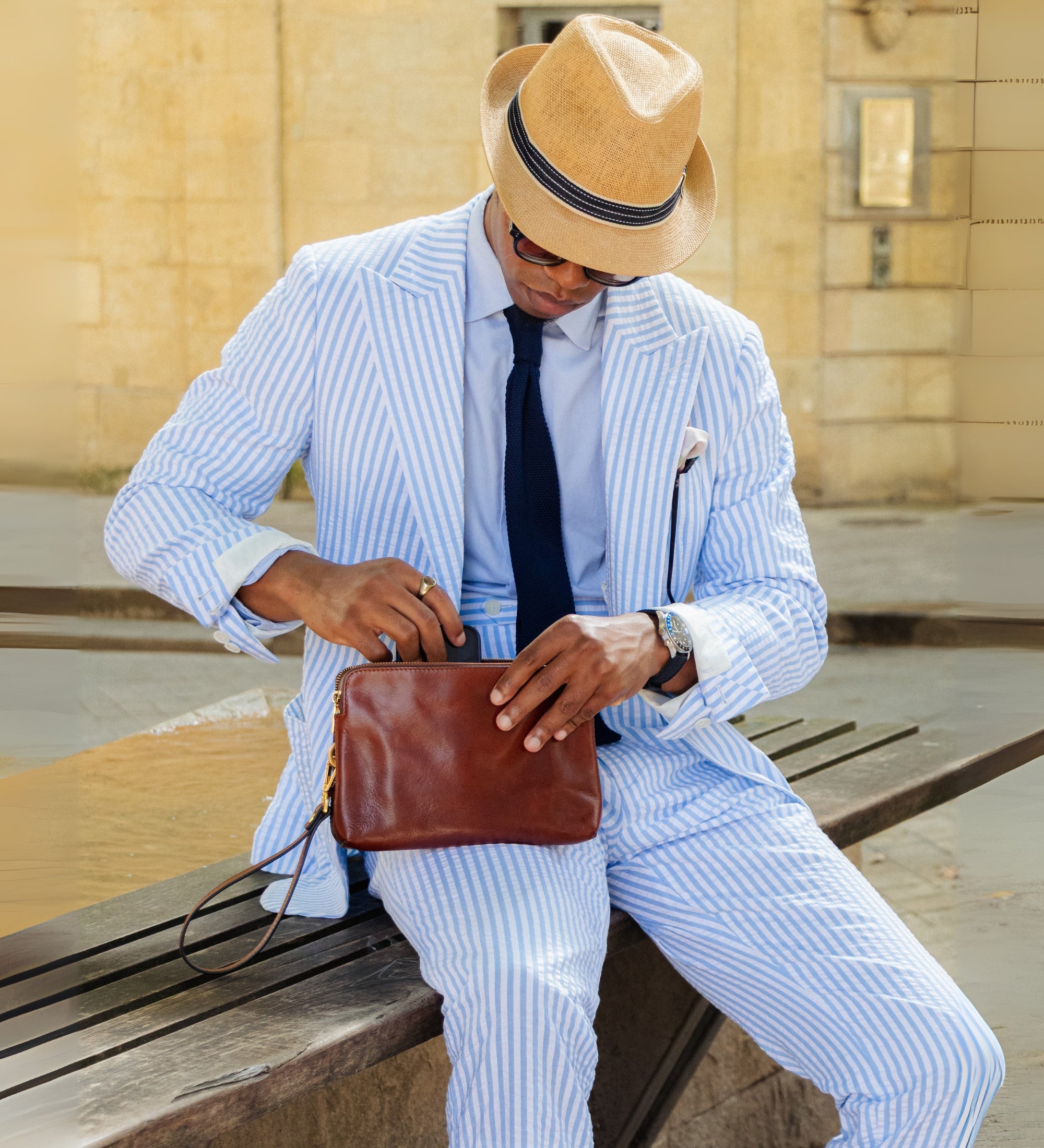 Pochette en cuir Ulysses