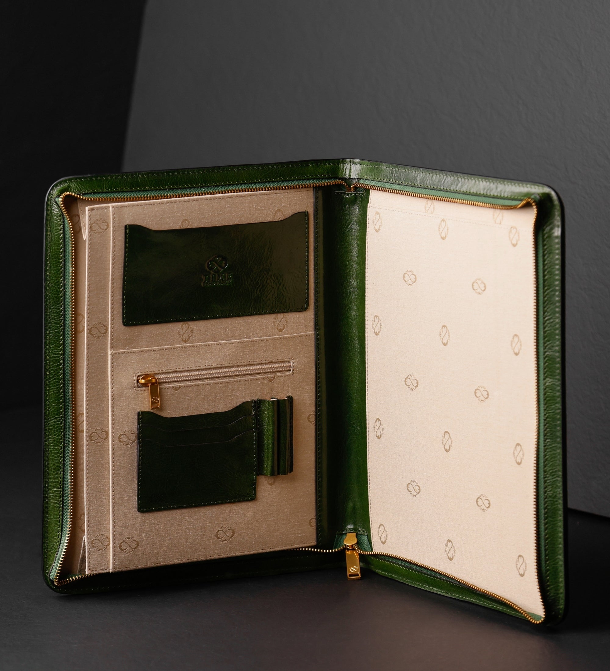 Porte-documents organiseur A4 en cuir Candide