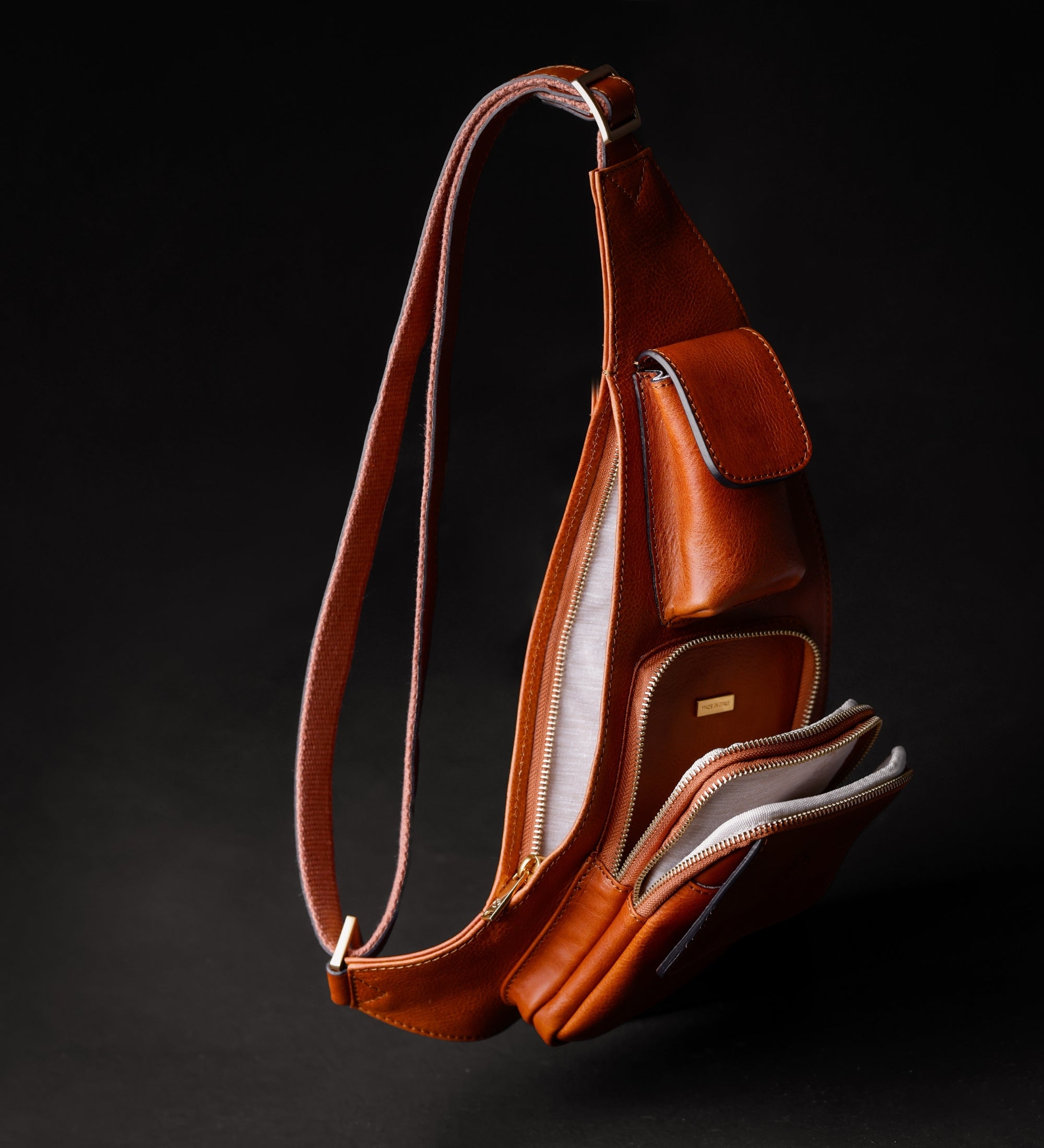 Sac à bandoulière en cuir The Monk
