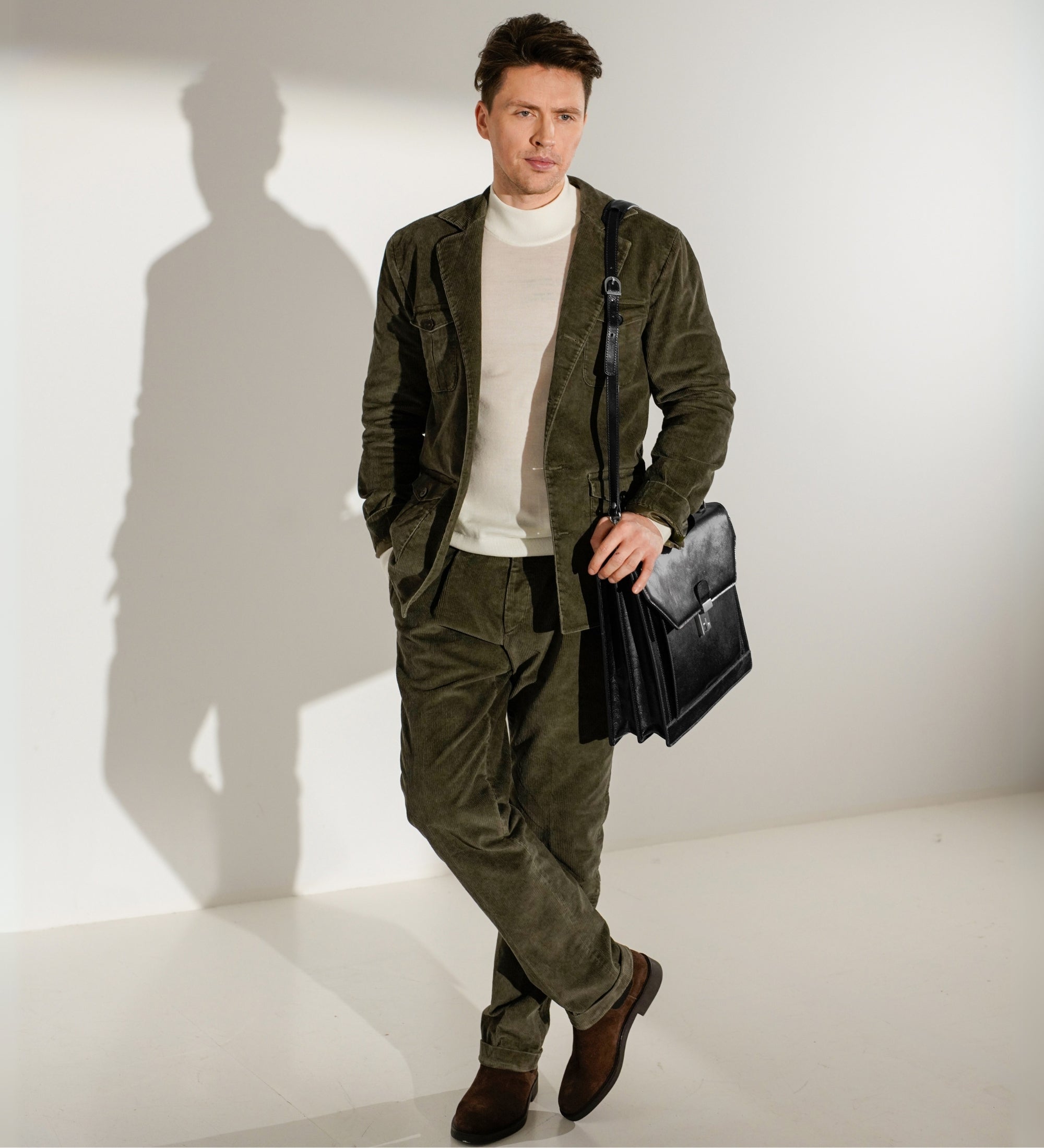 Grande mallette en cuir Invisible Man