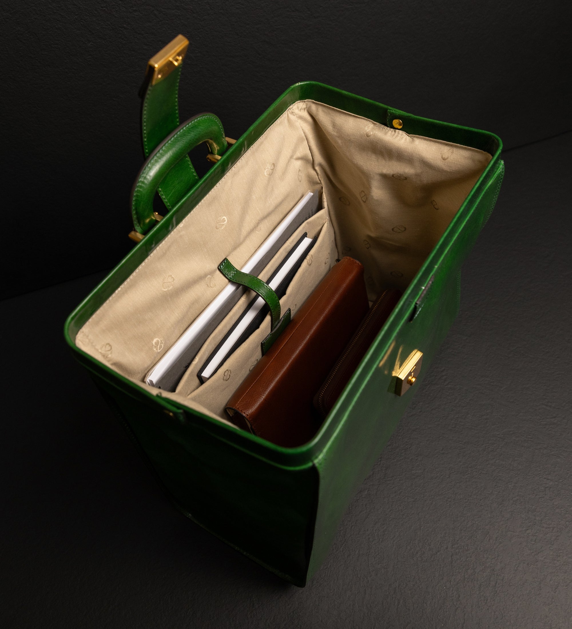 Grand sac de docteur en cuir Mrs Dalloway