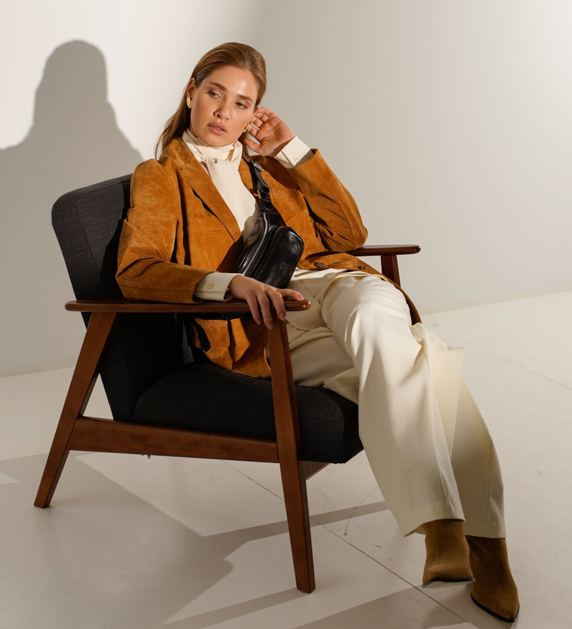 Sac banane à bandoulière en cuir pour femme Independent People