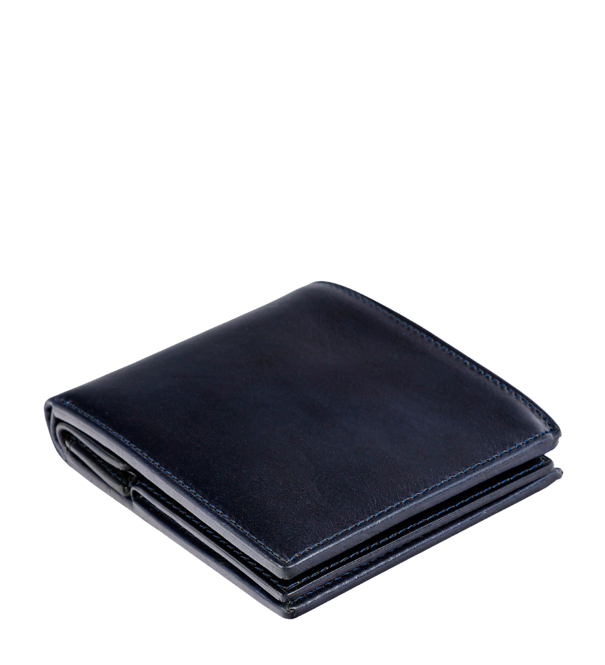 Portefeuille à deux volets en cuir Daniel