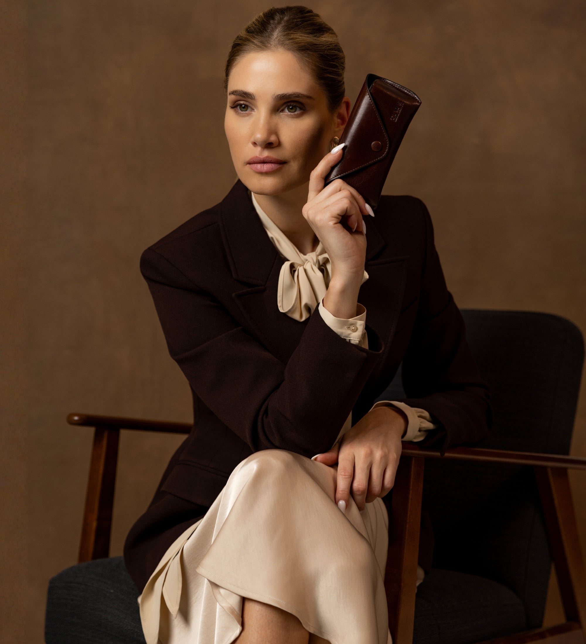 Étui à lunettes en cuir pour femme A High Wind In Jamaica