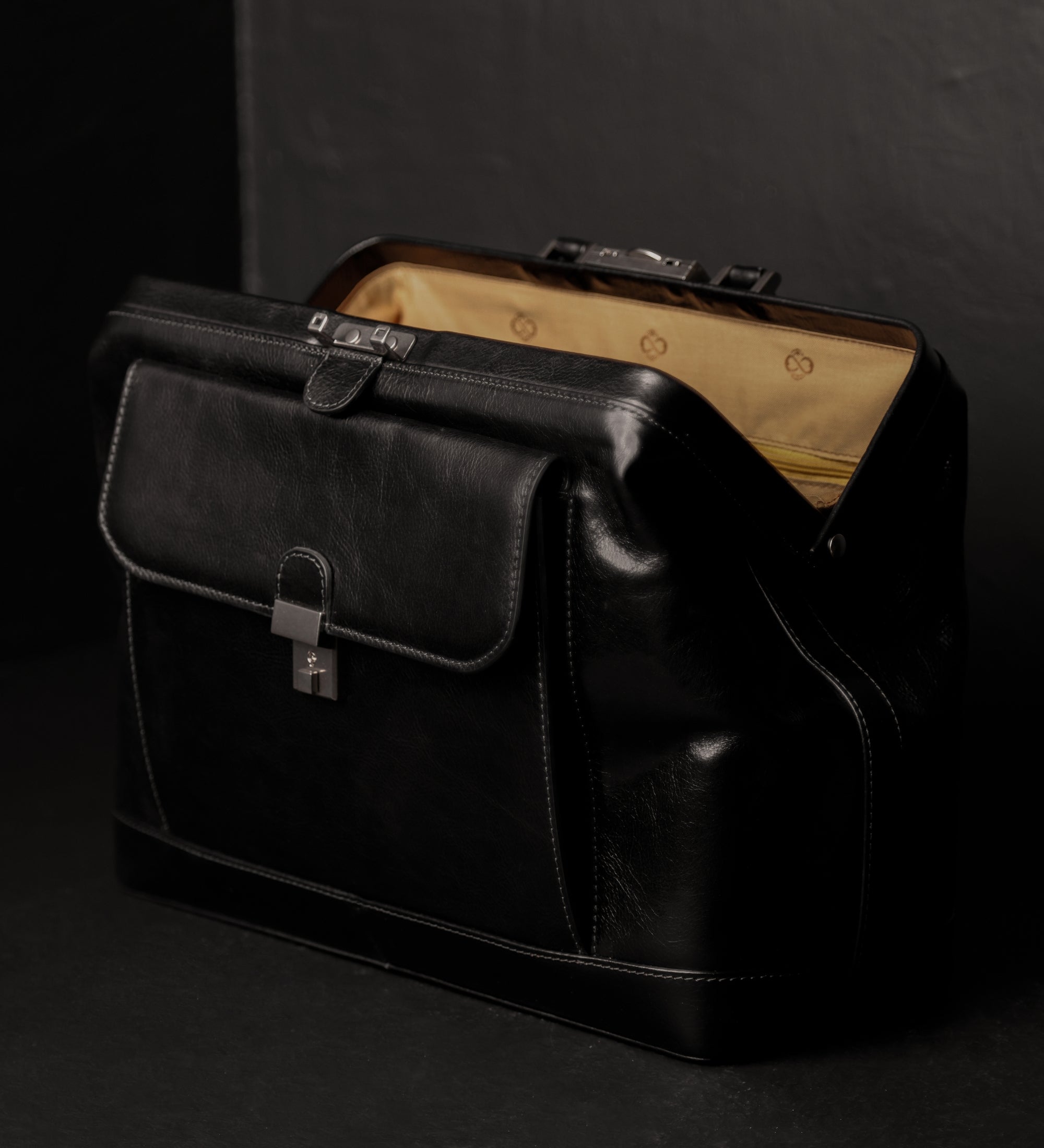 Grand sac de docteur en cuir italien pour femme Hamlet