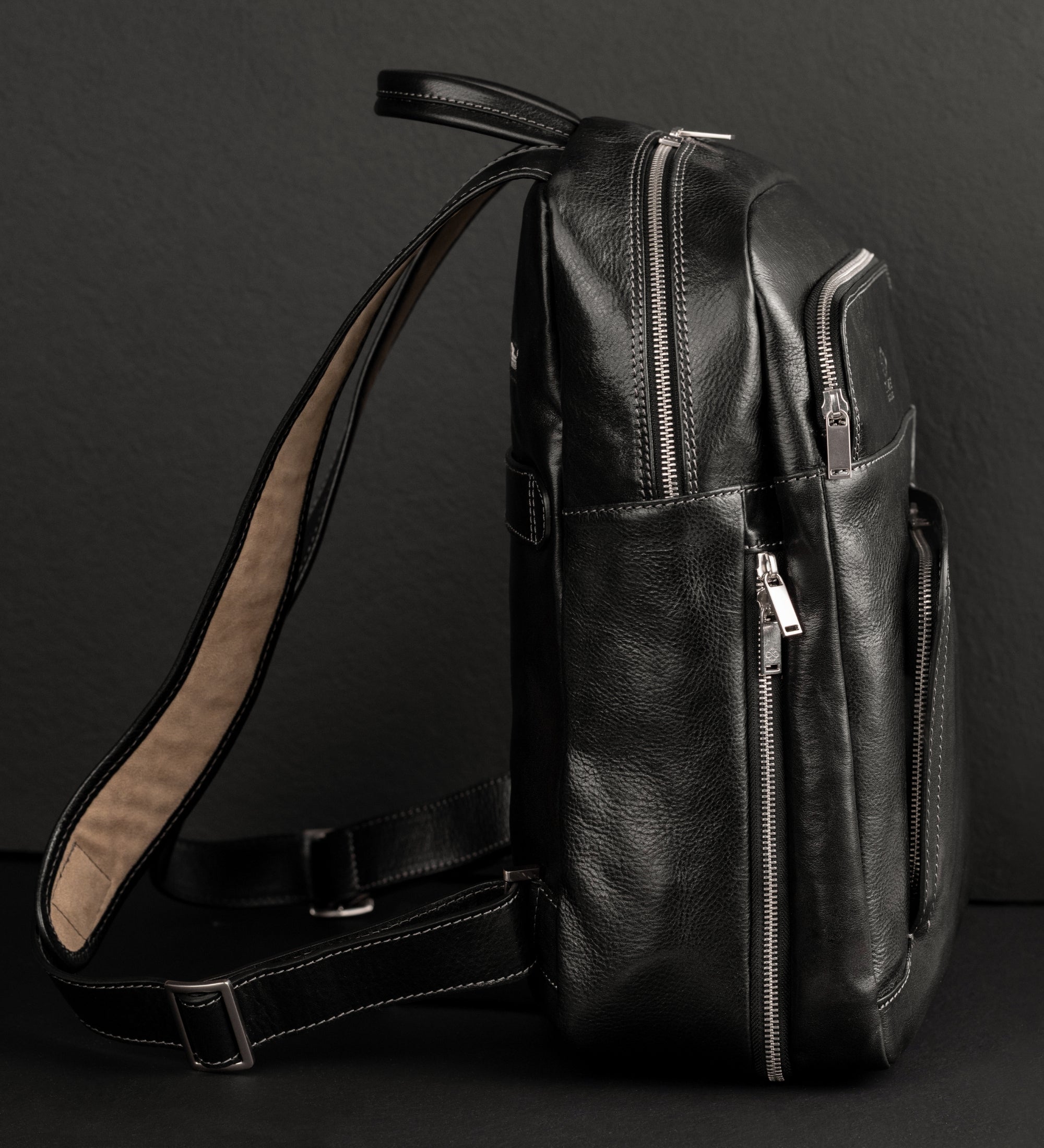 Grand sac à dos en cuir L.A. Confidential