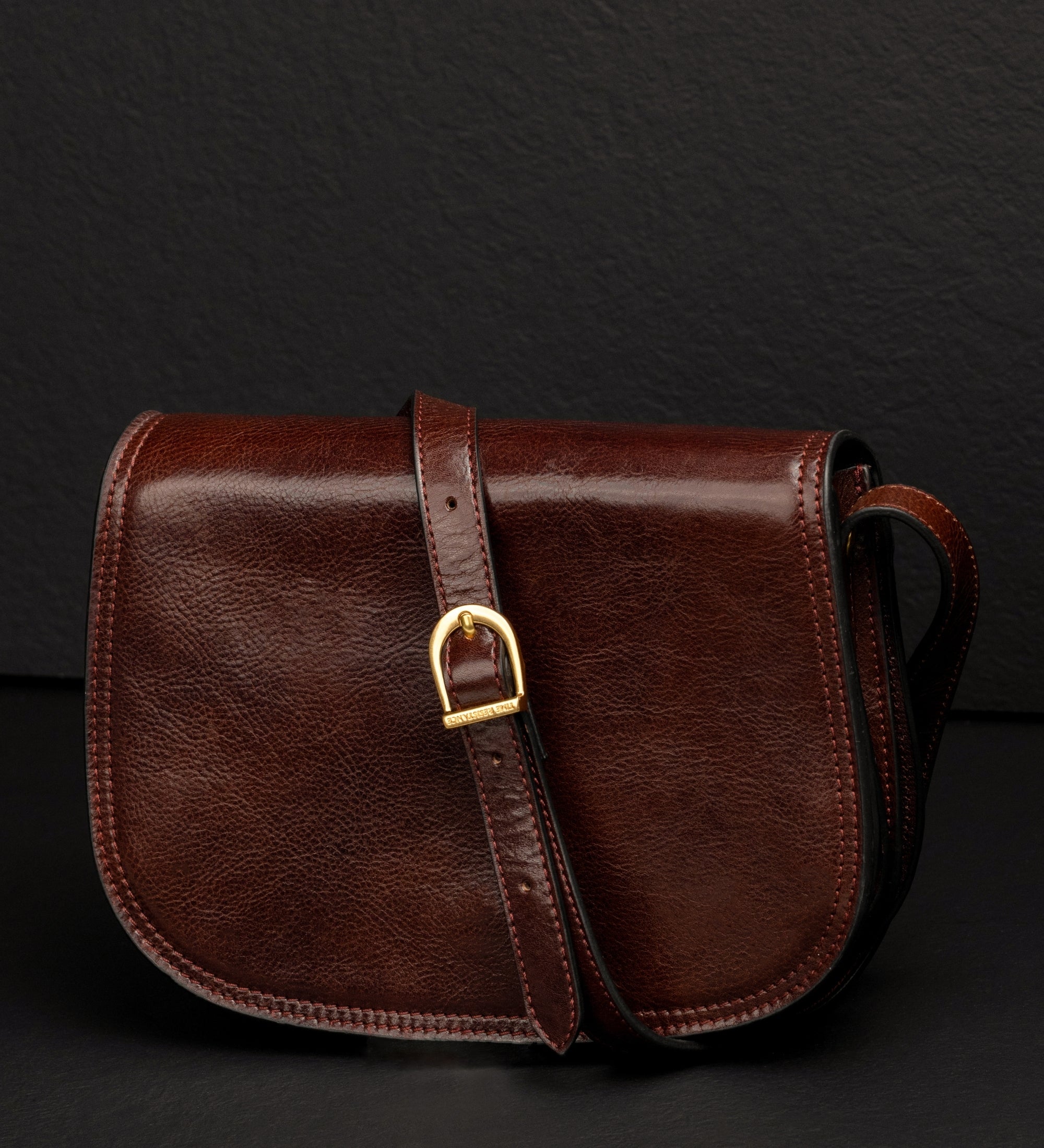 Sac à bandoulière selle en cuir pour femme Moonfleet