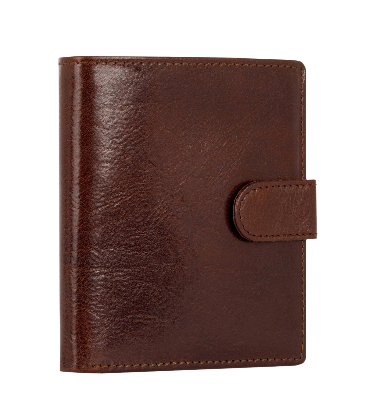 Portefeuille à deux volets en cuir avec fermeture à pression Ironweed