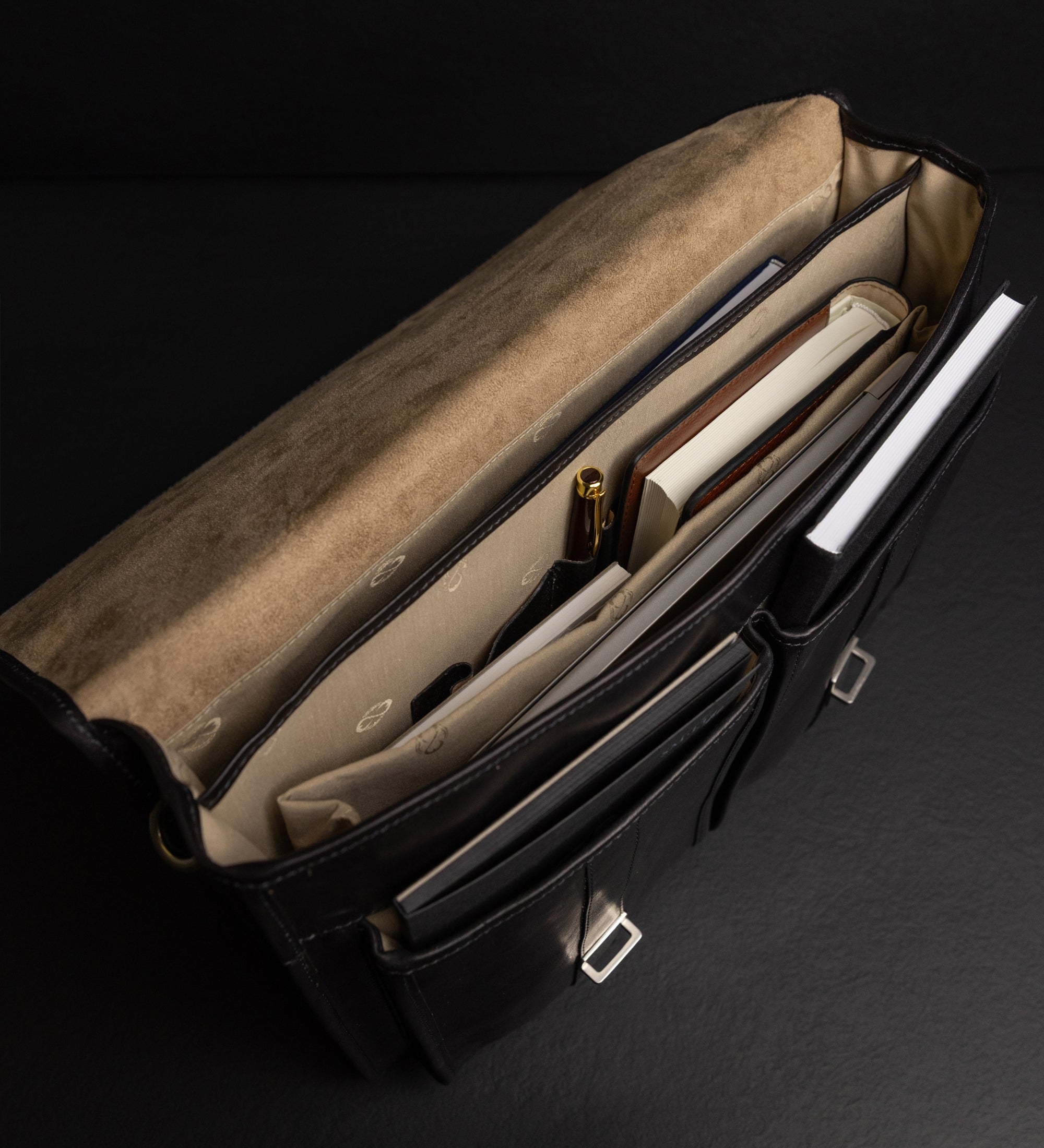 Cartable en cuir The Time Machine