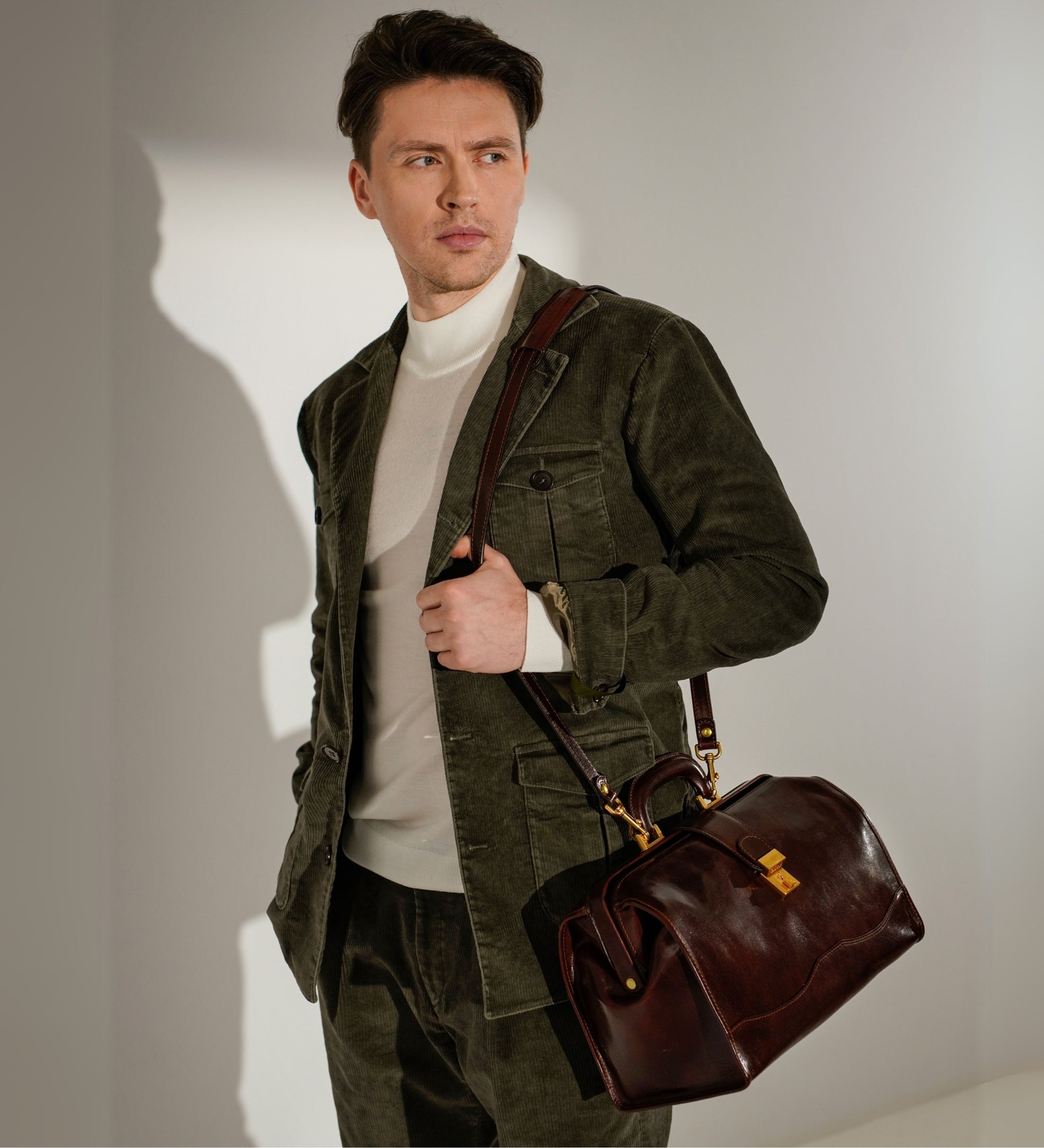 Petit sac de docteur en cuir David Copperfield