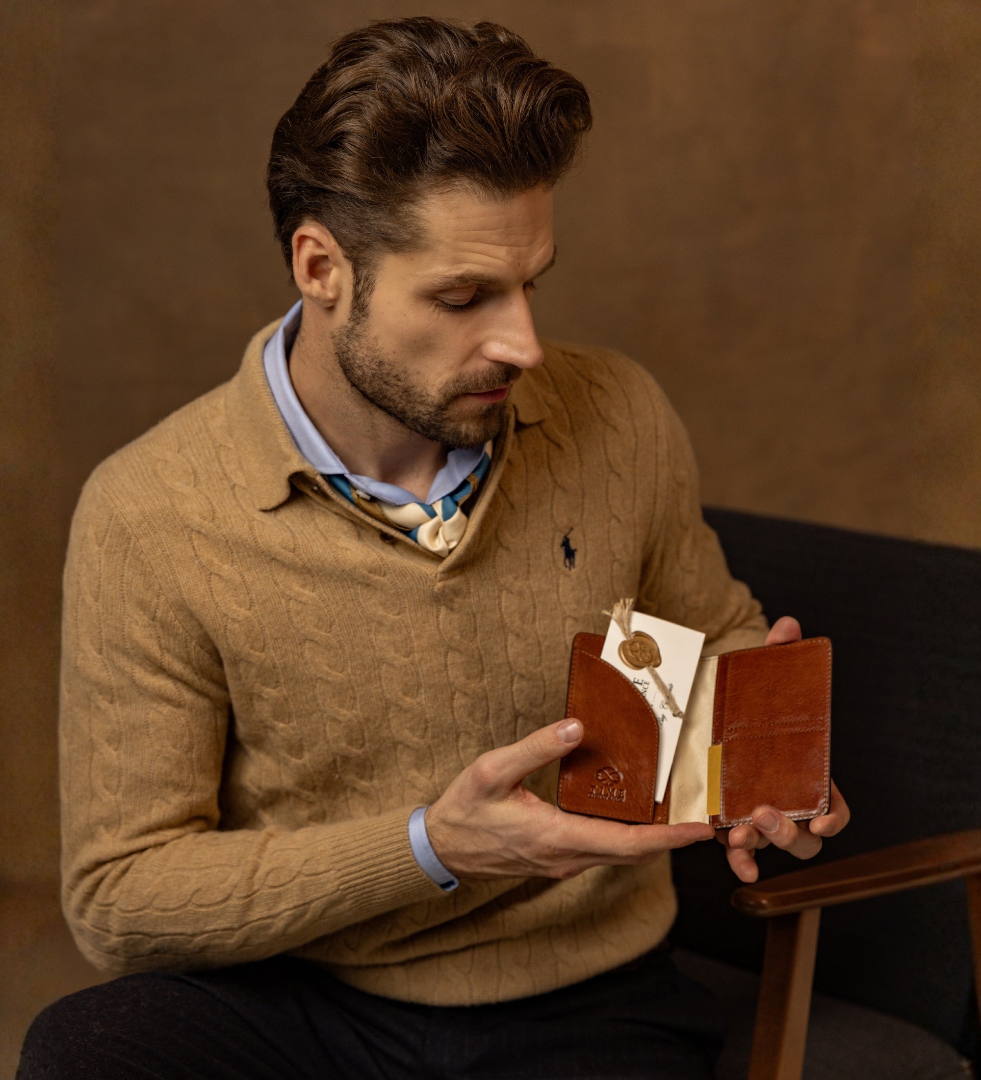 Petit porte-passeport en cuir Gulliver's Travels