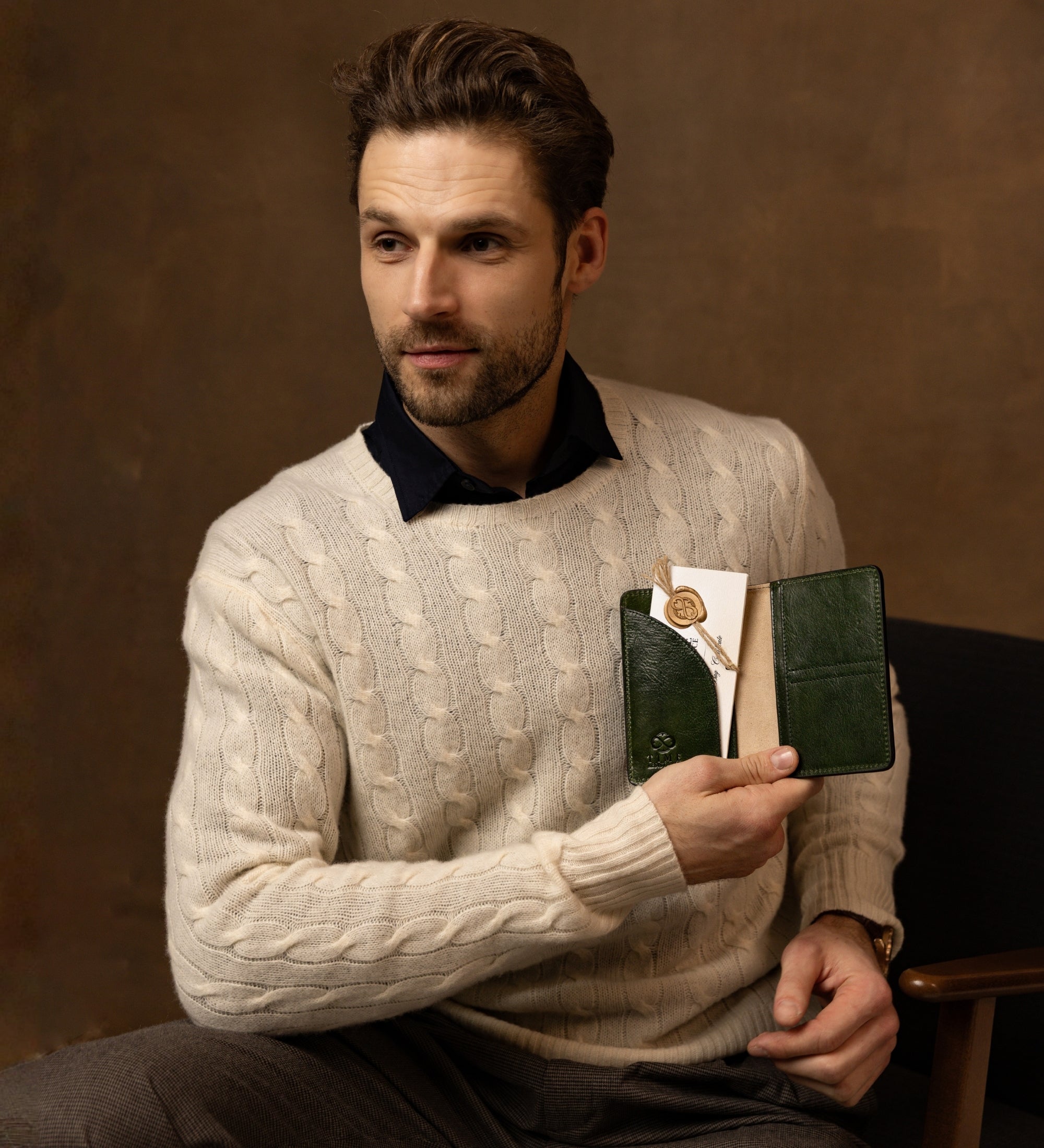 Petit porte-passeport en cuir Gulliver's Travels