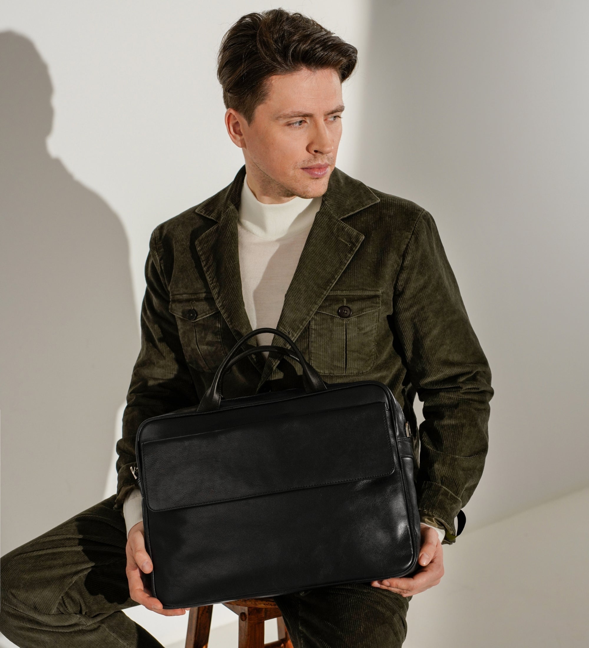 Sacoche pour ordinateur portable en cuir The Sheltering Sky