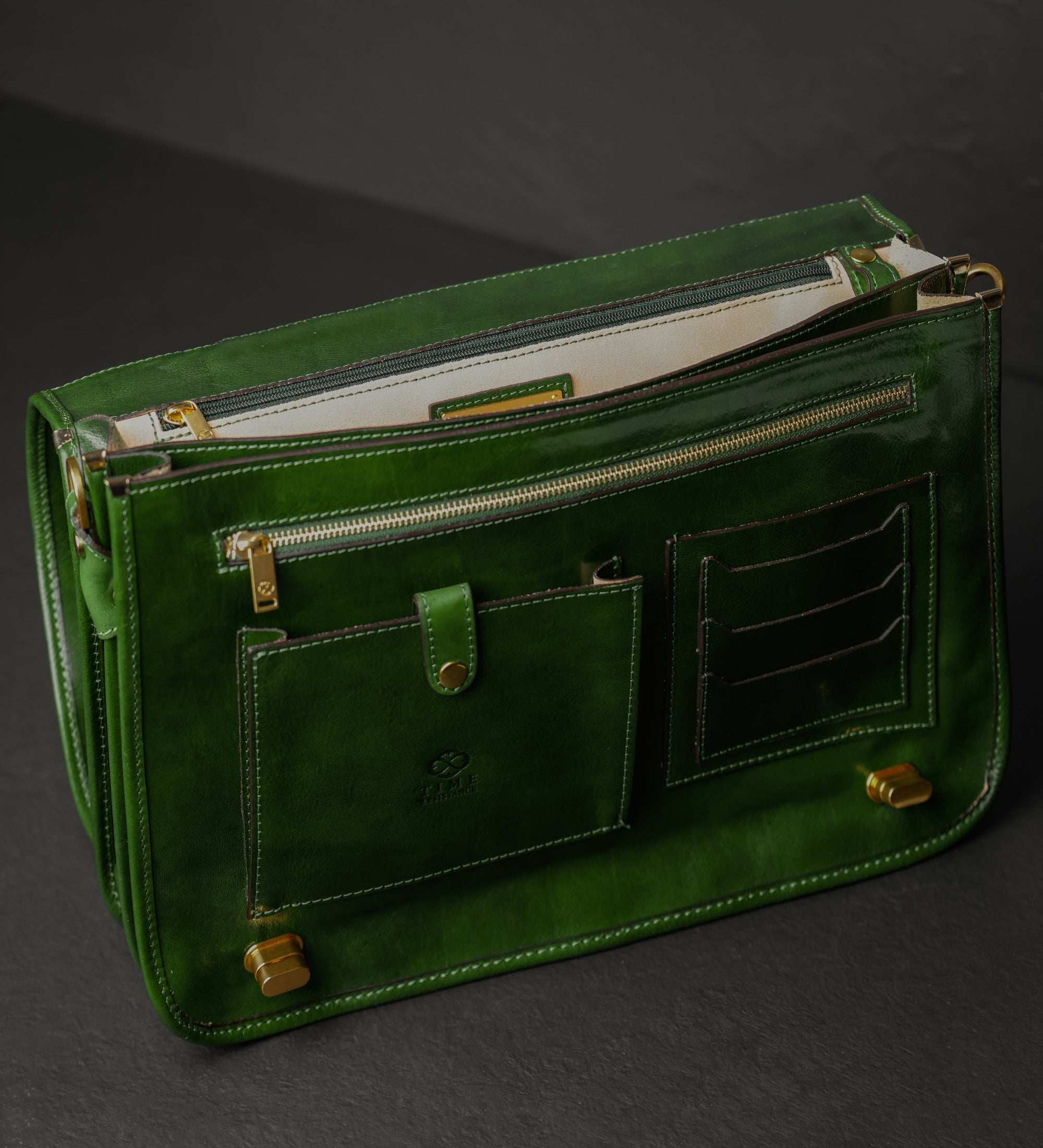 Sacoche pour ordinateur portable en cuir Illusions