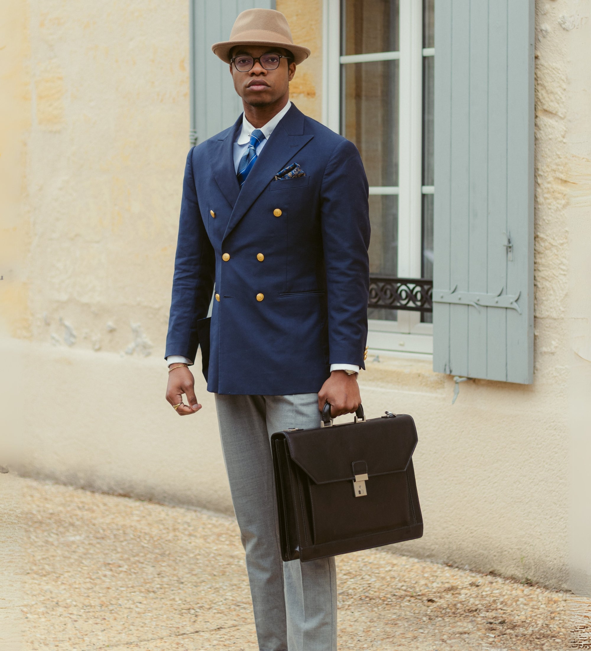 Grande mallette en cuir Invisible Man