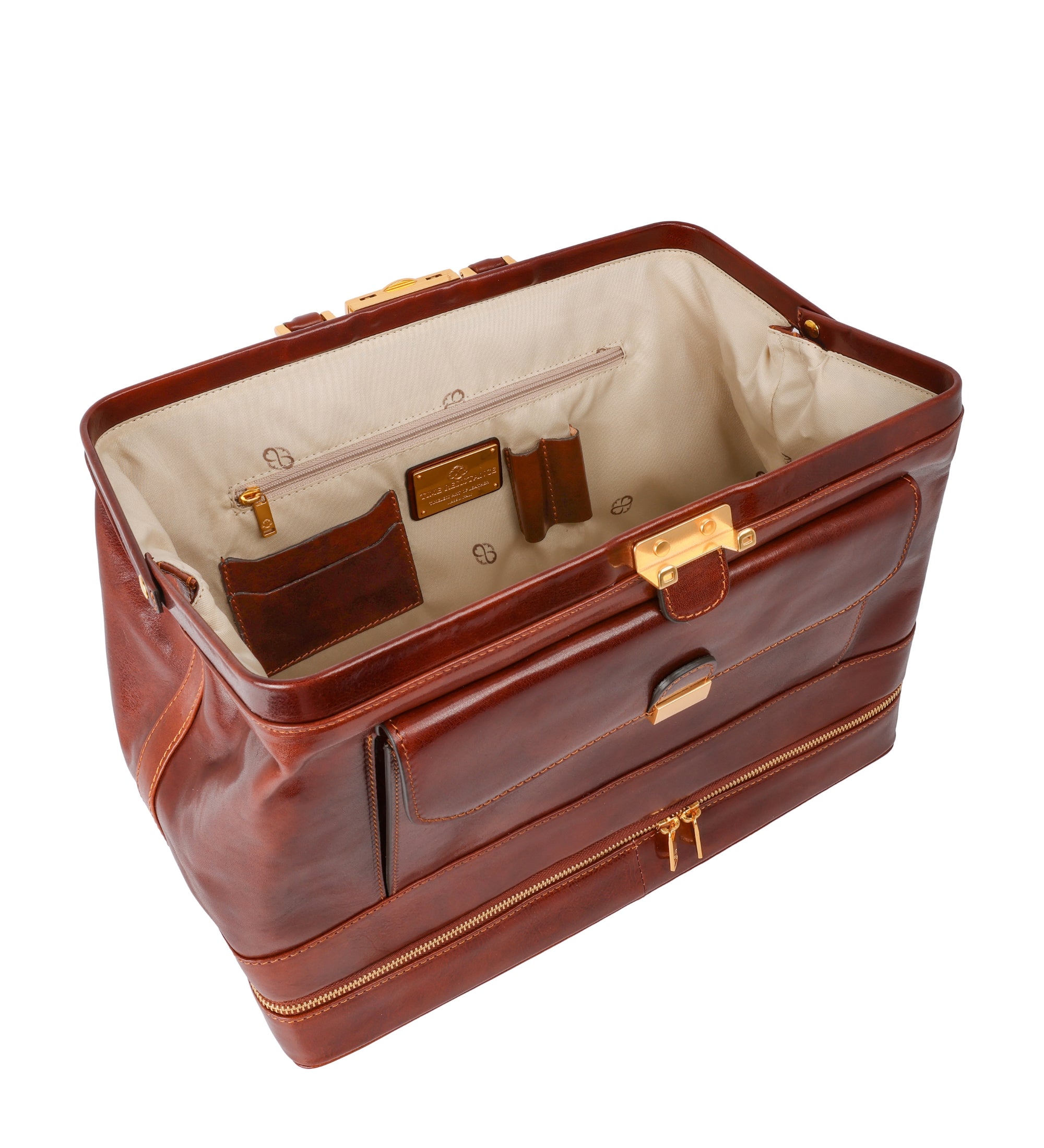 Grand sac de docteur en cuir italien pour femme The Master and Margarita