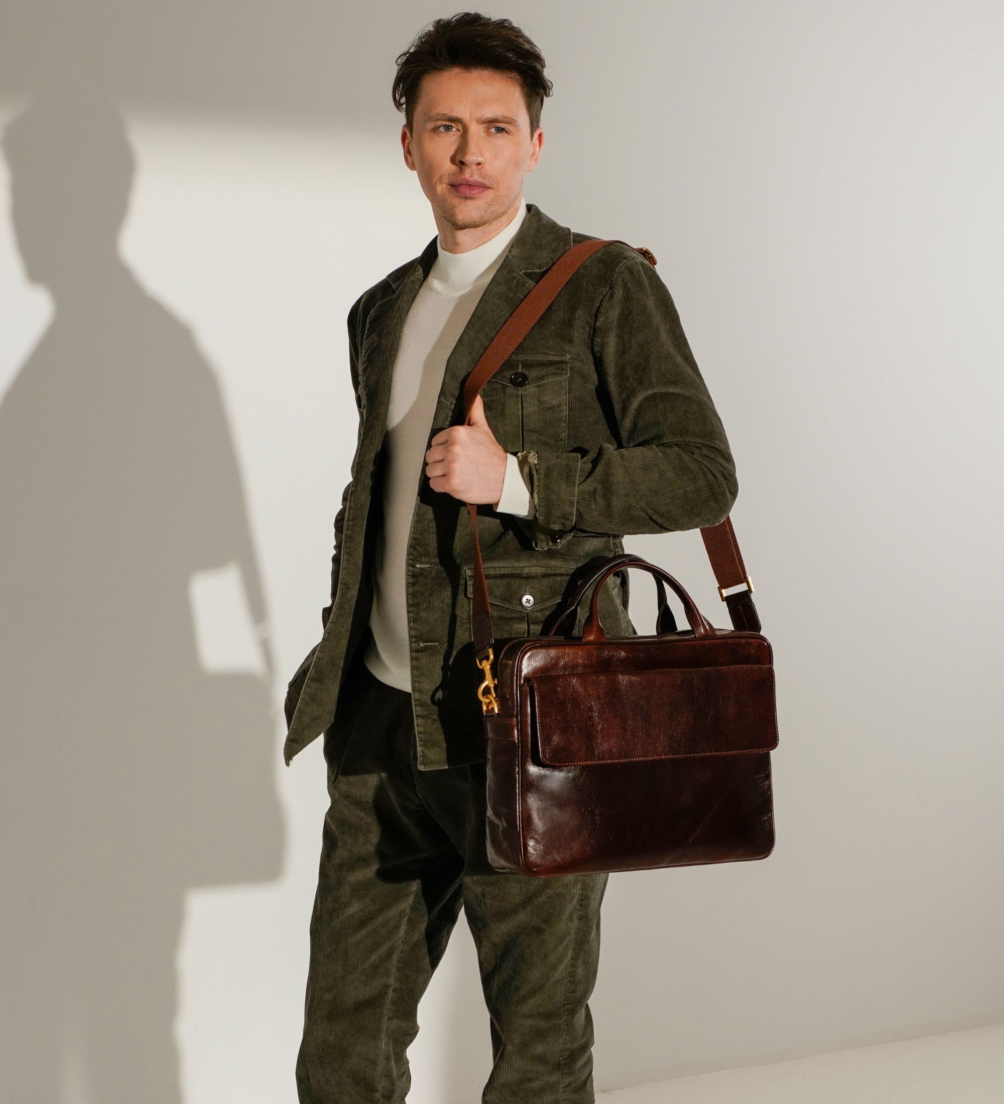 Sacoche pour ordinateur portable en cuir The Sheltering Sky