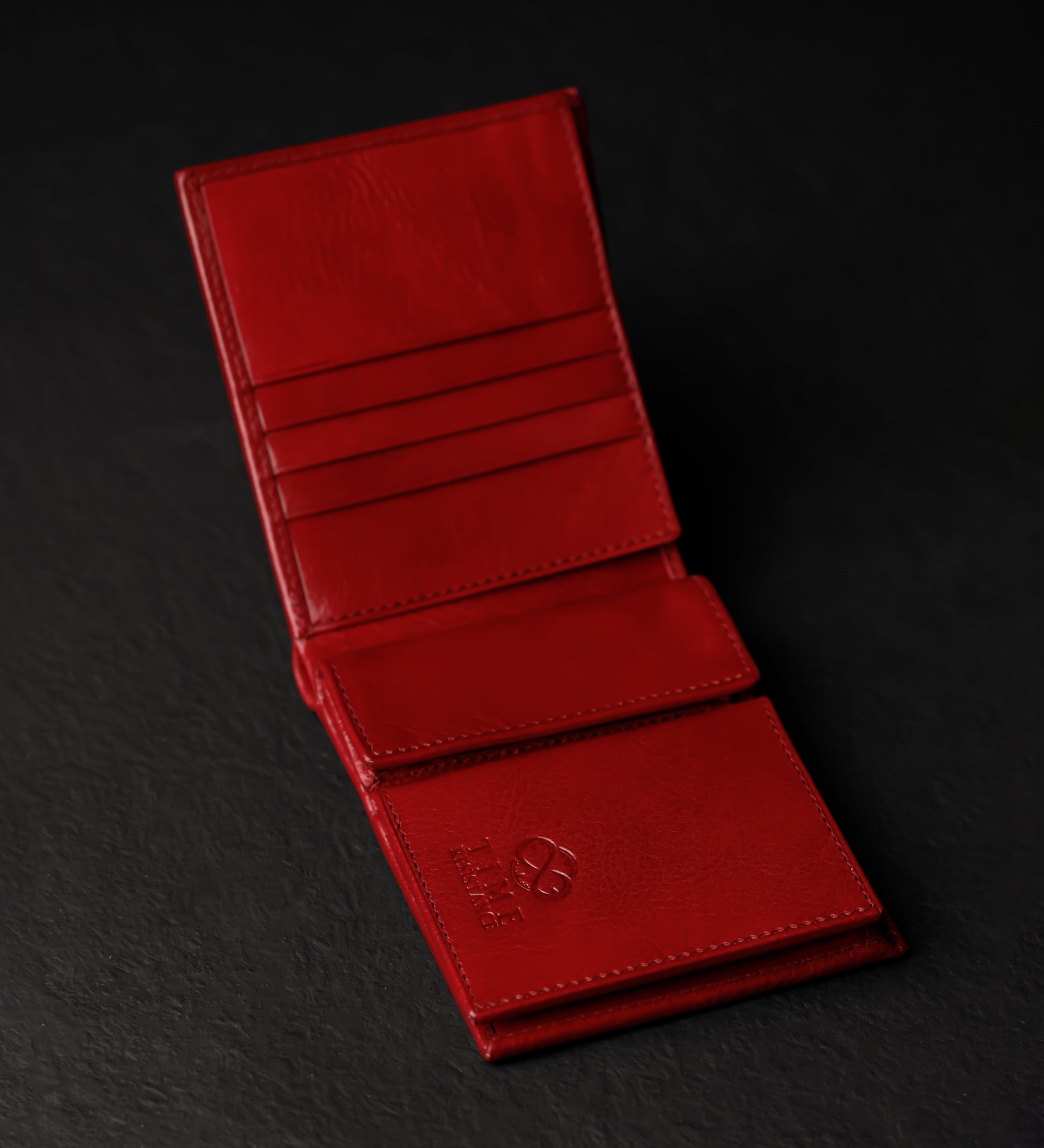 Portefeuille à deux volets en cuir Daniel