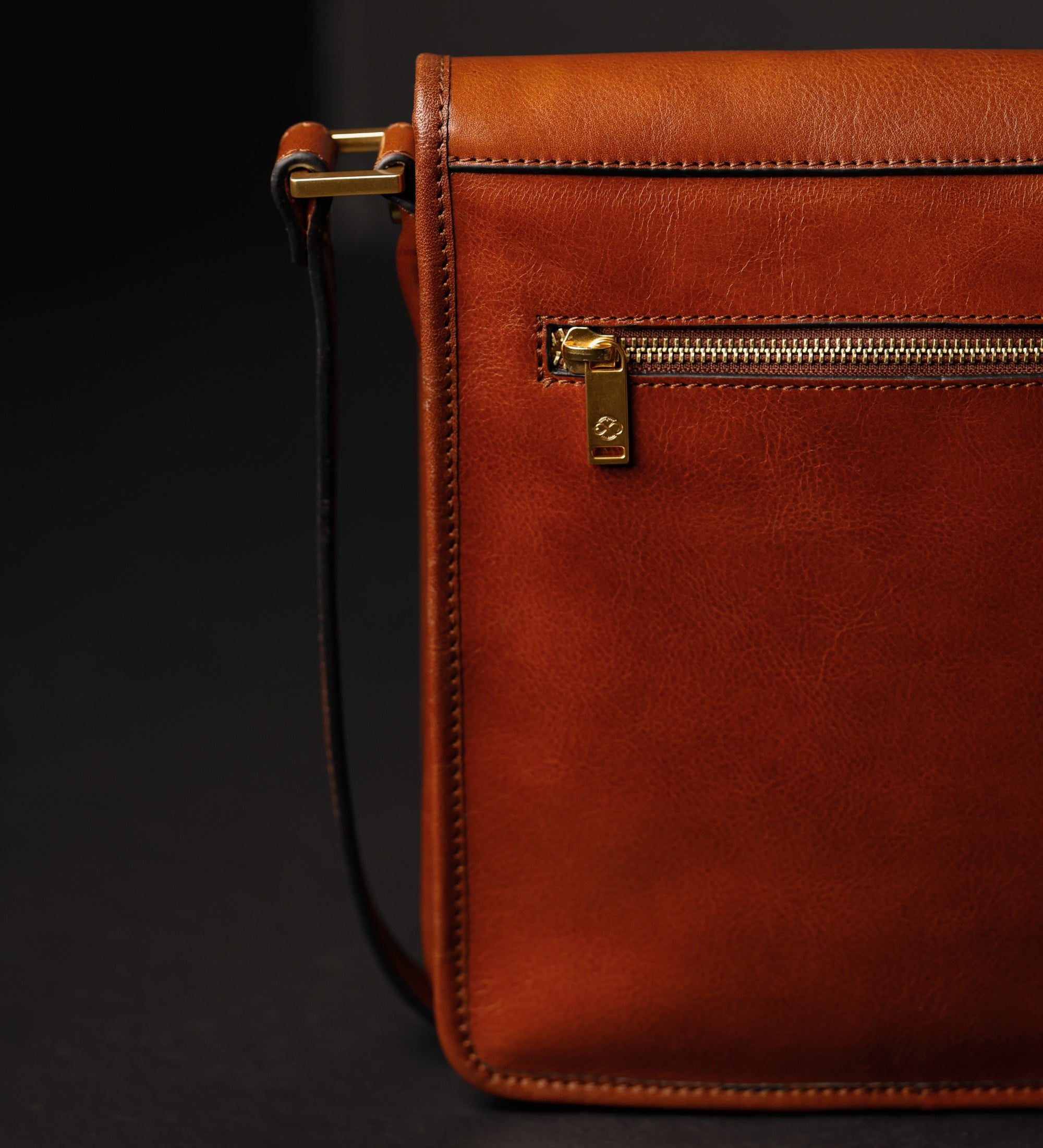 Petit sac messager en cuir On The Road