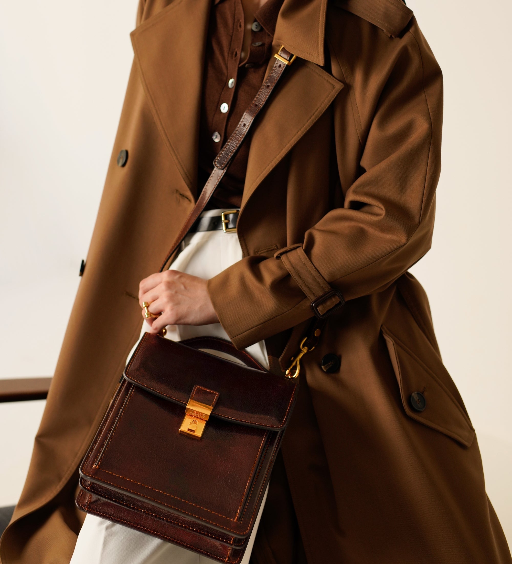 Petite mallette en cuir pour femme Walden