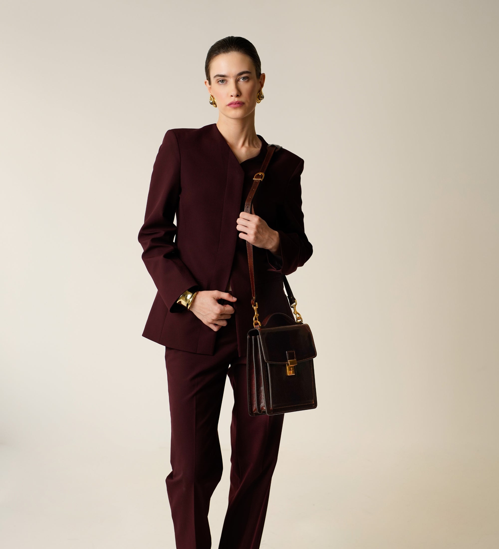 Petite mallette en cuir pour femme Walden