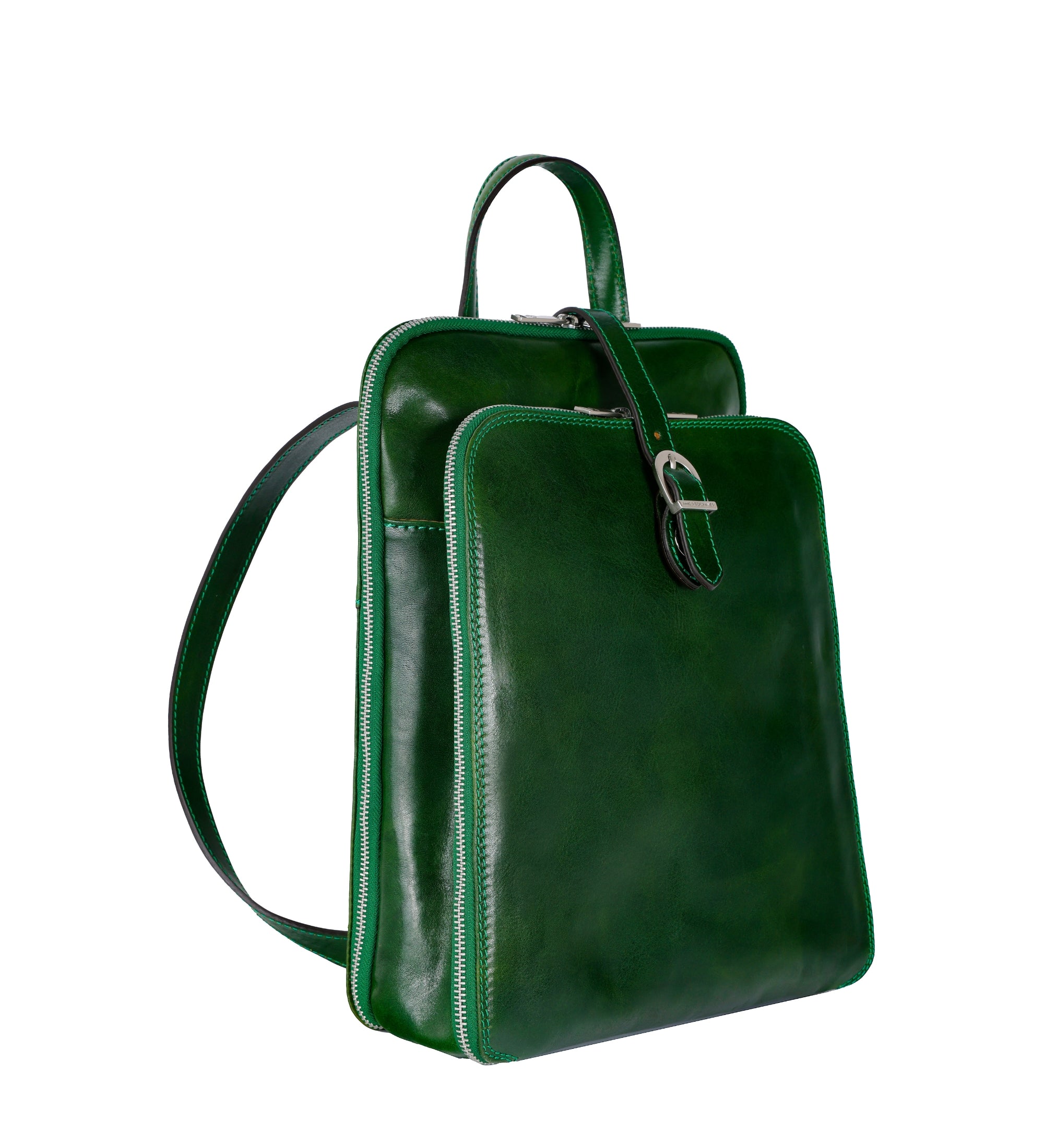 Sac à dos convertible à bandoulière en cuir pour femme Clarissa