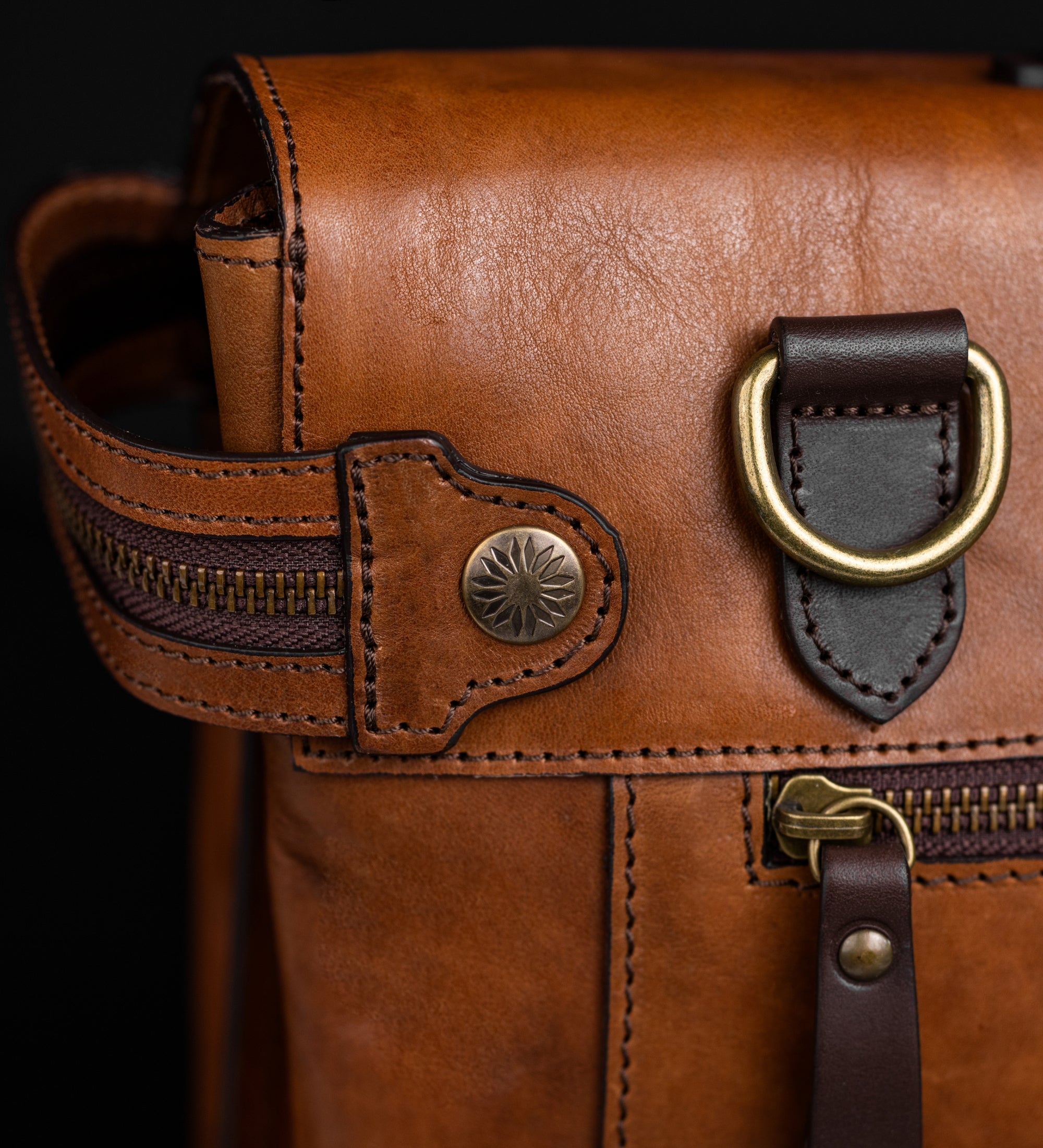 Sacoche pour ordinateur portable en cuir marron From Here to Eternity