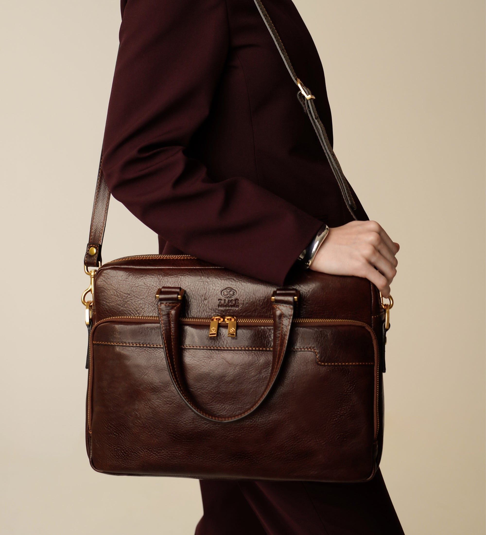 Sacoche pour ordinateur portable en cuir pour femme Orlando