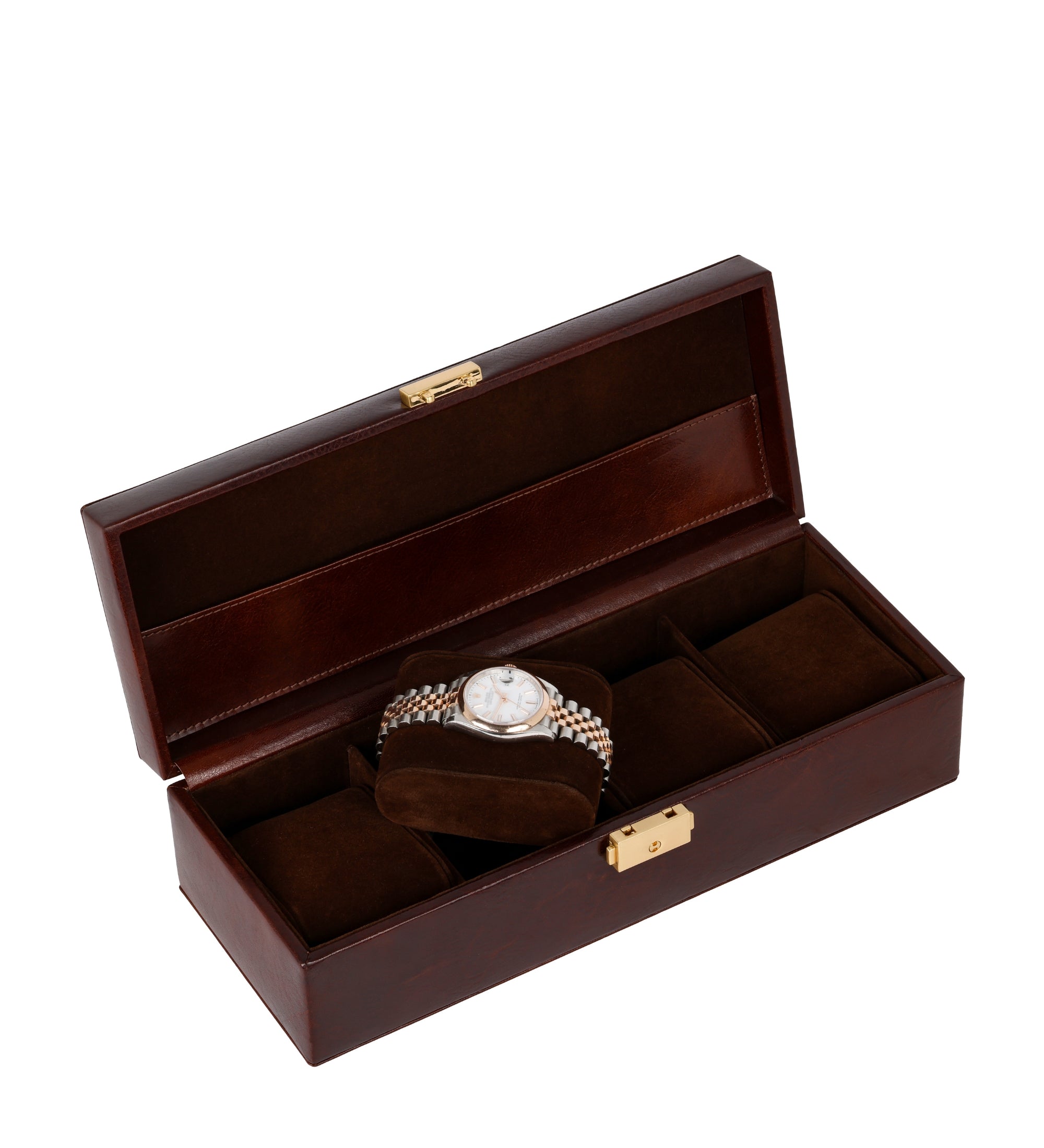 Boîte à montres, organiseur de montres en cuir Herzog