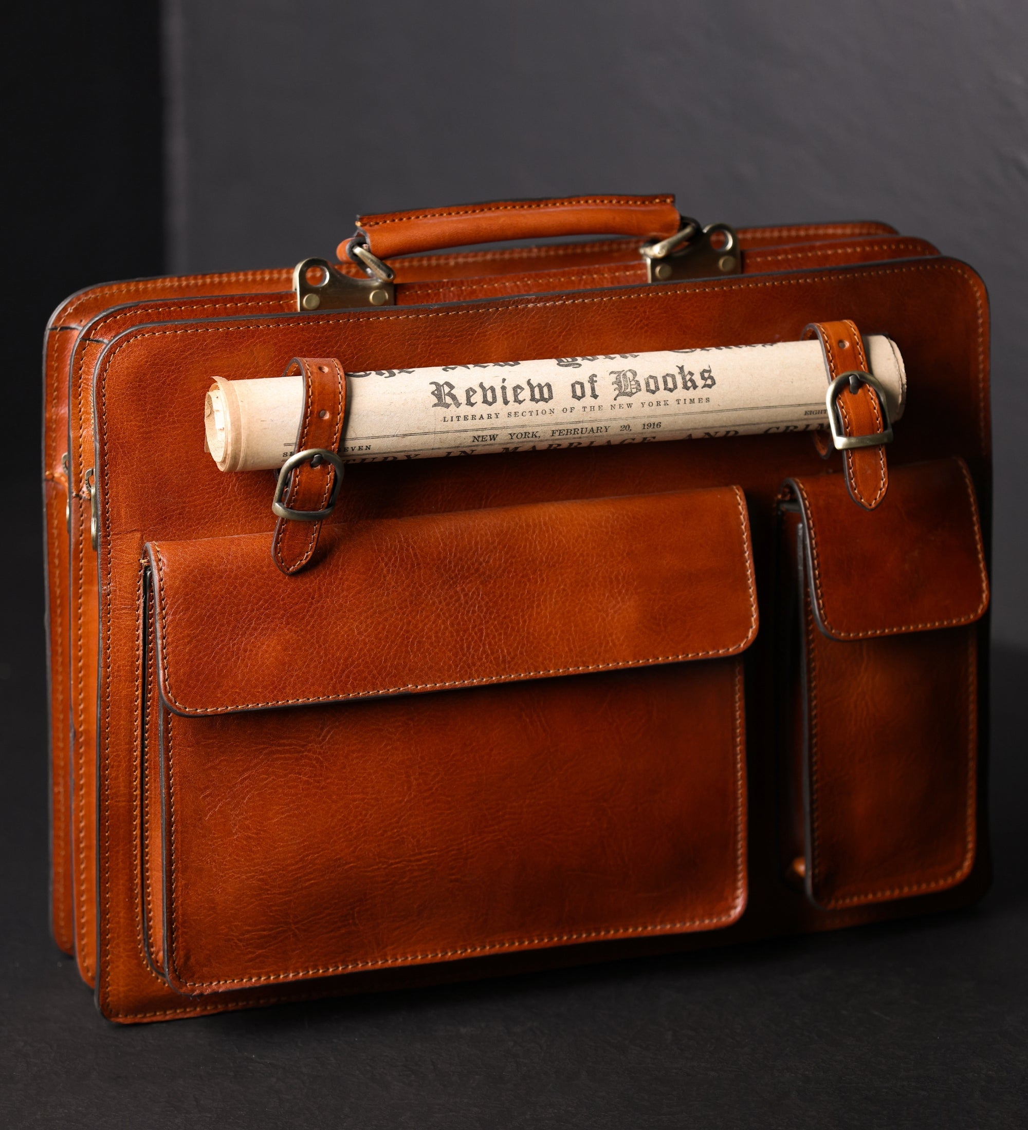 Cartable en cuir The Prophet